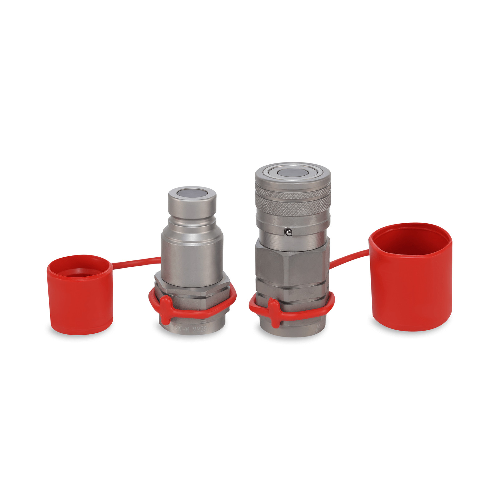 1/2″ Flat Face Hydraulic Quick Couplers Set – 3/4″ NPT Thread