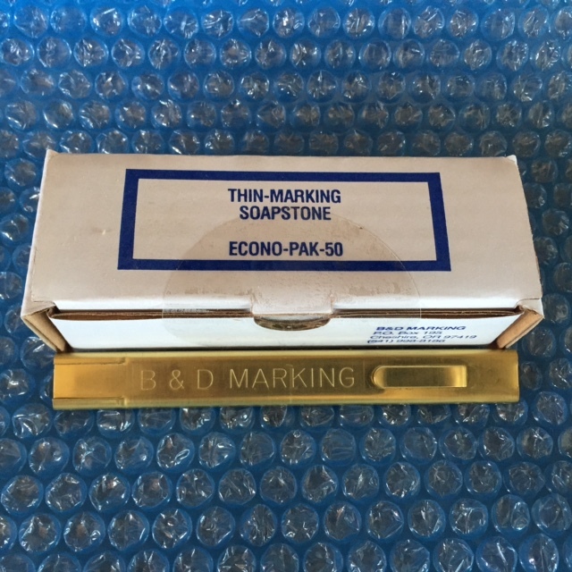 Thin Marking Soapstone 1/32″ econo pack (50 sticks) & solid brass holder(TB-50)