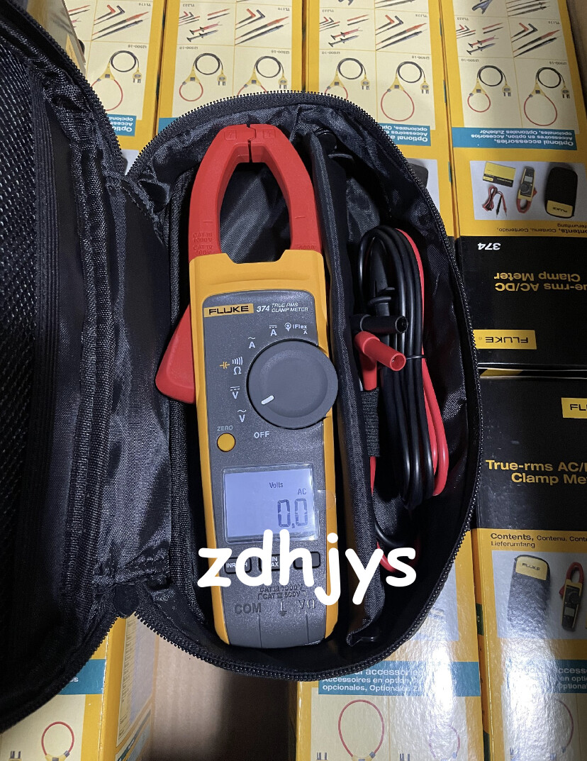 NEW FLUKE 374 TRUE RMS AC/DC CLAMP METER WIRELESS fedex or DHL#