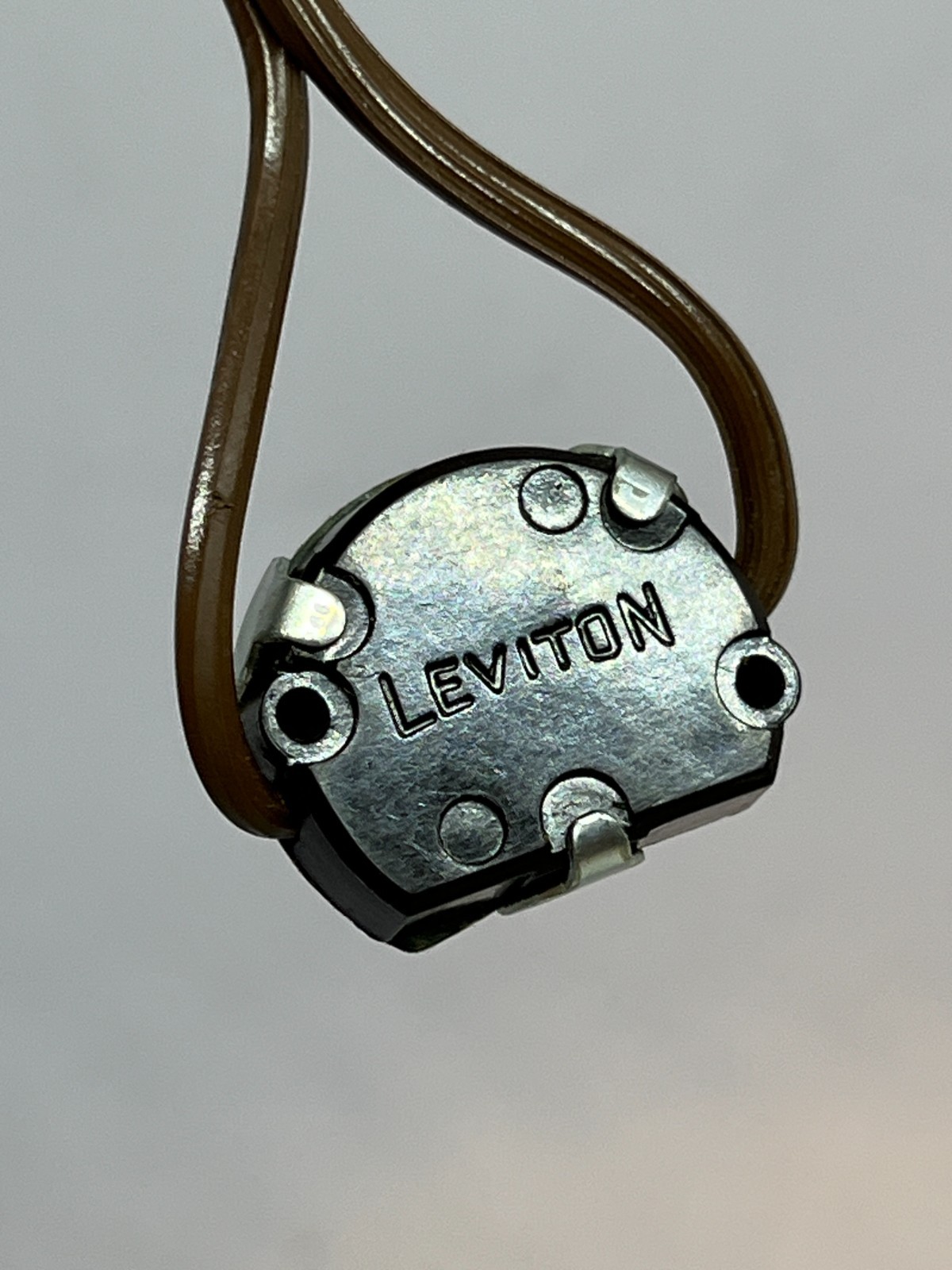 NOS Leviton On/Off Lamp Switch Twist Rotary for Lamp Repair Vintage