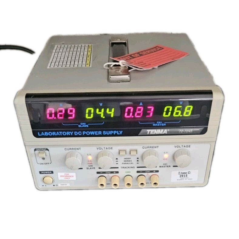 Tenma Laboratory 72-7245 DC Bench Power Supply, Adjustable 2 Output 0-30V, 0-3A