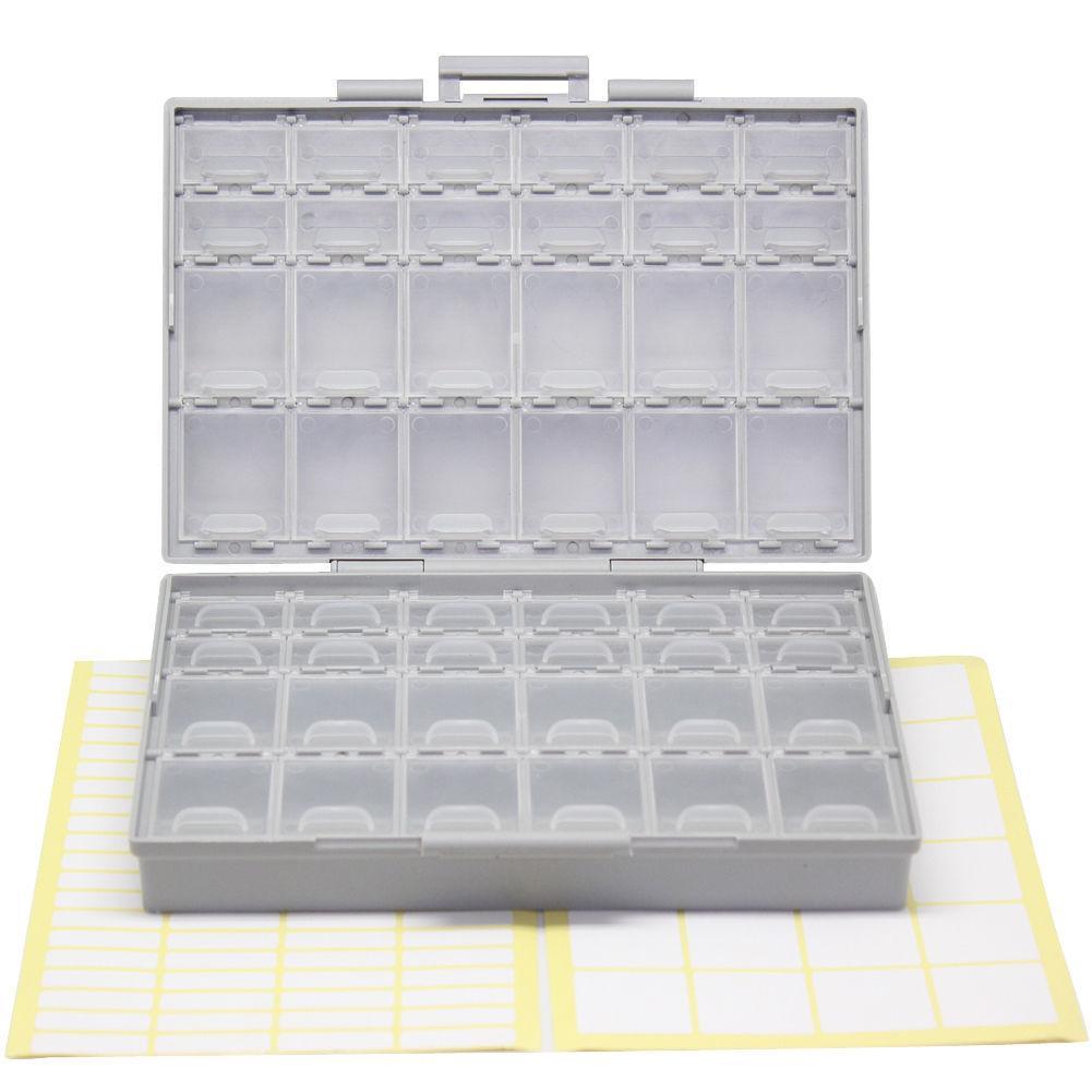 AideTek BOX-ALL-48 Enclosure box SMD SMT 0805 0603 0402 components storage USA