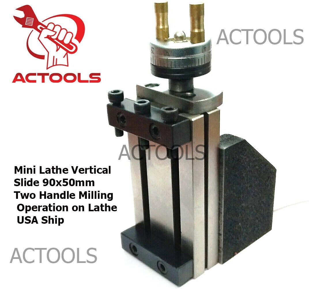Mini Vertical Slide With 2″ 50mm Steel Vice Instant Milling Tool Post USA
