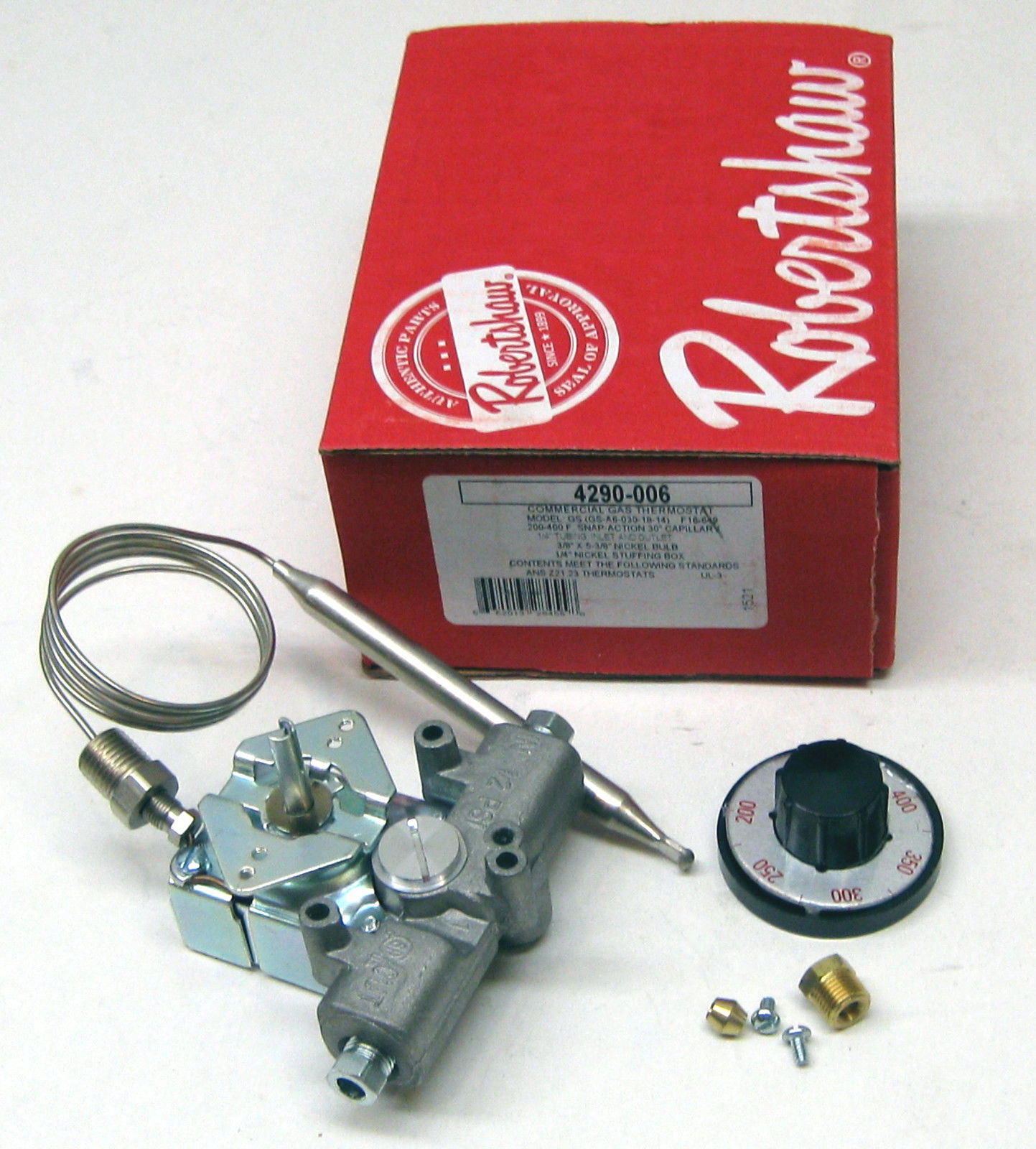 4290-006 Robertshaw Commercial Gas Fryer Oven Thermostat 46-1017 P5047590 Pitco