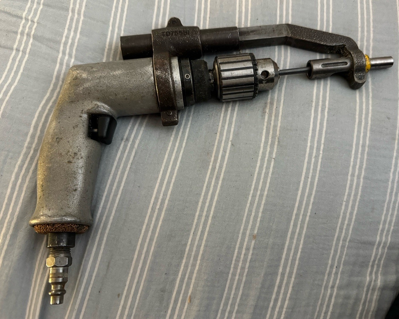 Dotco Pneumatic Pistol Grip Jacobs Drill Aircraft W/America Aerospace Attachment