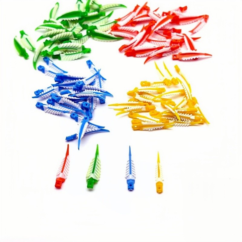 100 x Disposable Plastic Wave Shape Dental Tooth Gap Composite Interdental Wedge