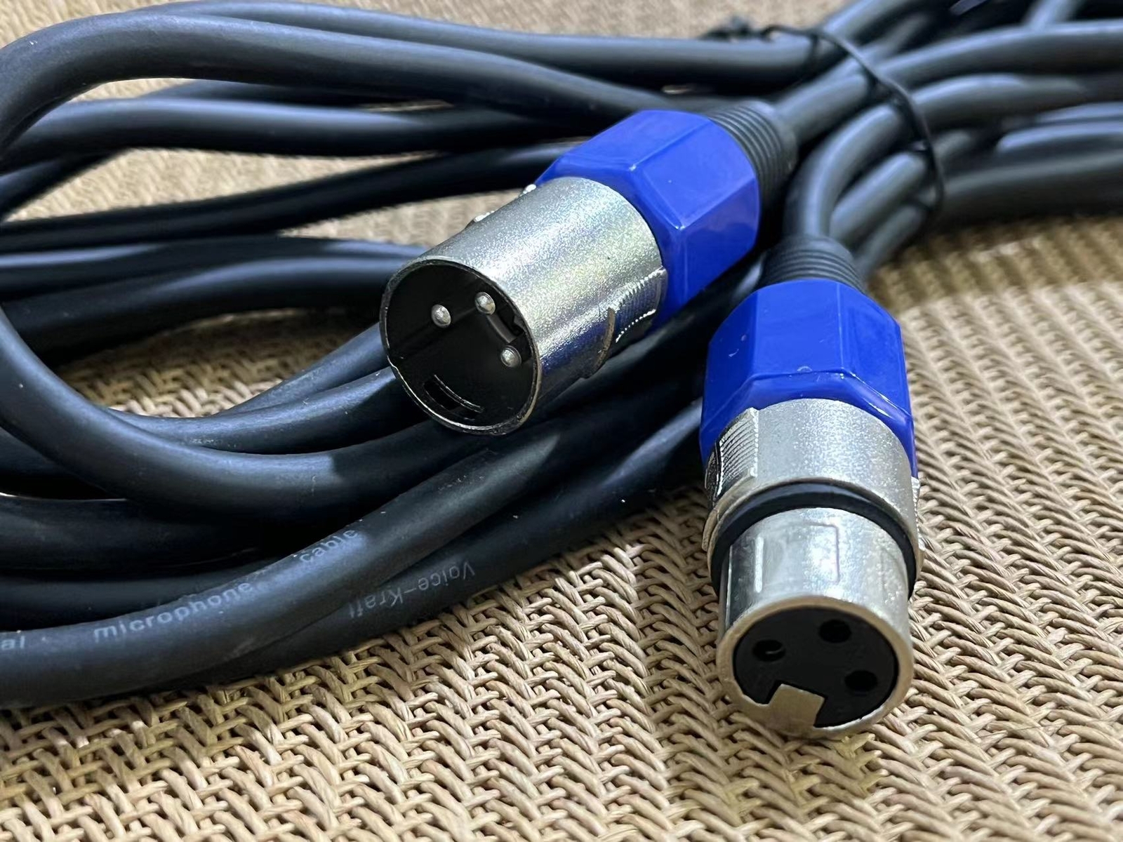XLR Microphone MIC 3-Pin Male to Female Cable Cord Connector Extension Shielded