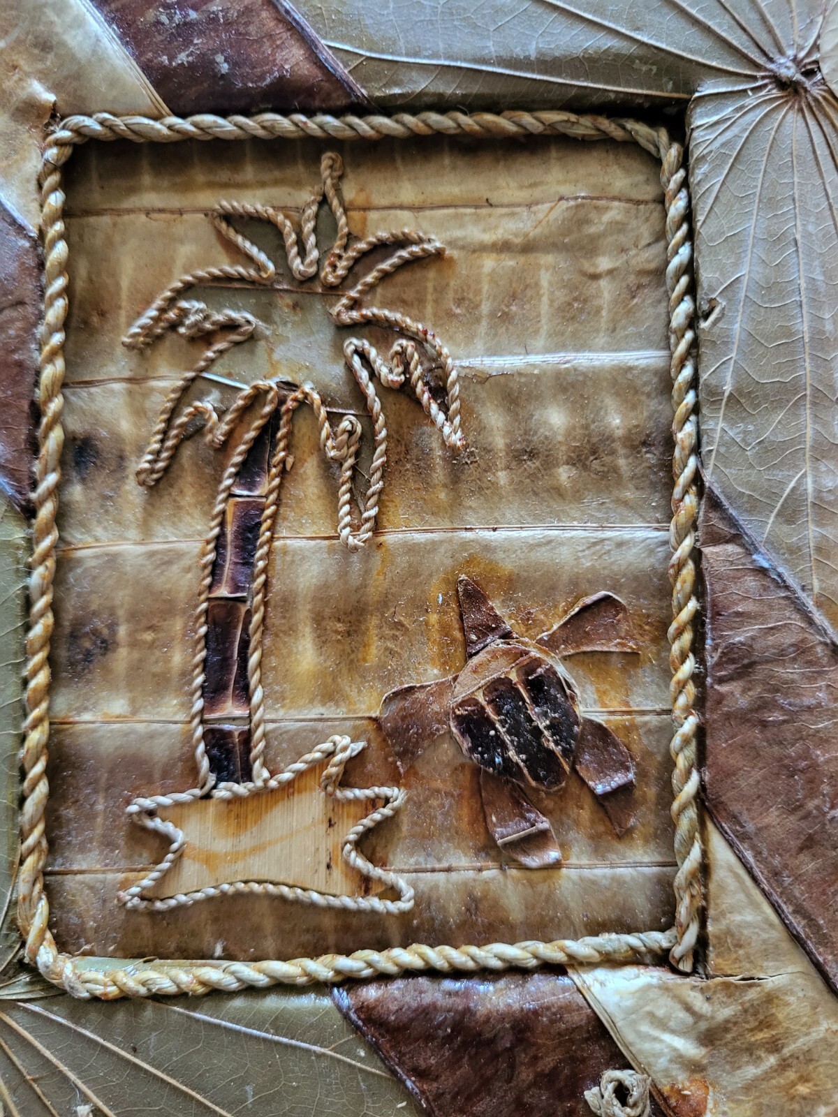 Maui Hawaii Handmade Blank Book Postcard Aloha Banana Leaf Turtle Palm Tree