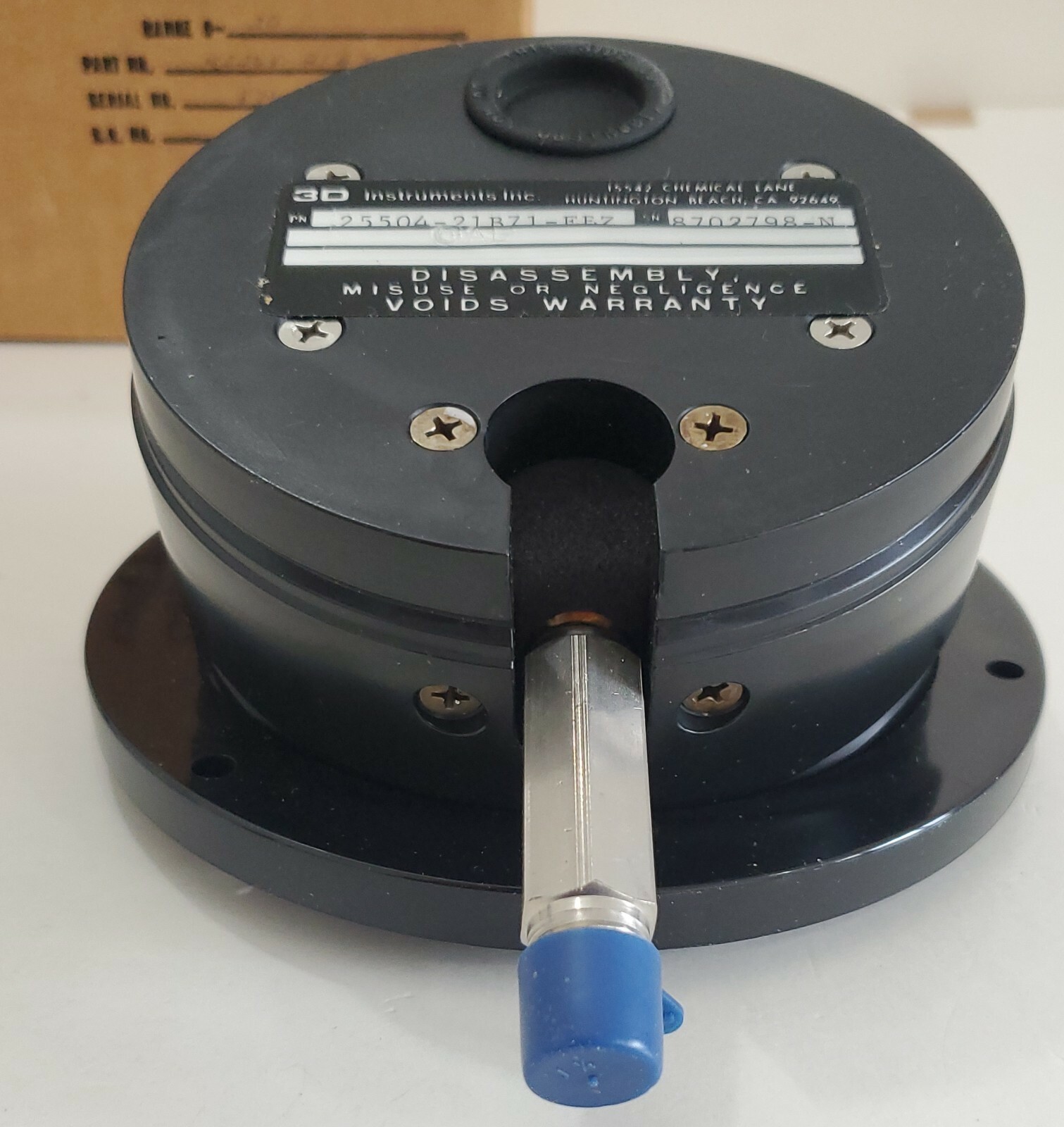 *NEW* 3D Instruments 25504-21B71 4.5″ Test Gauge Panel Mount 0-30Psi + Warranty!
