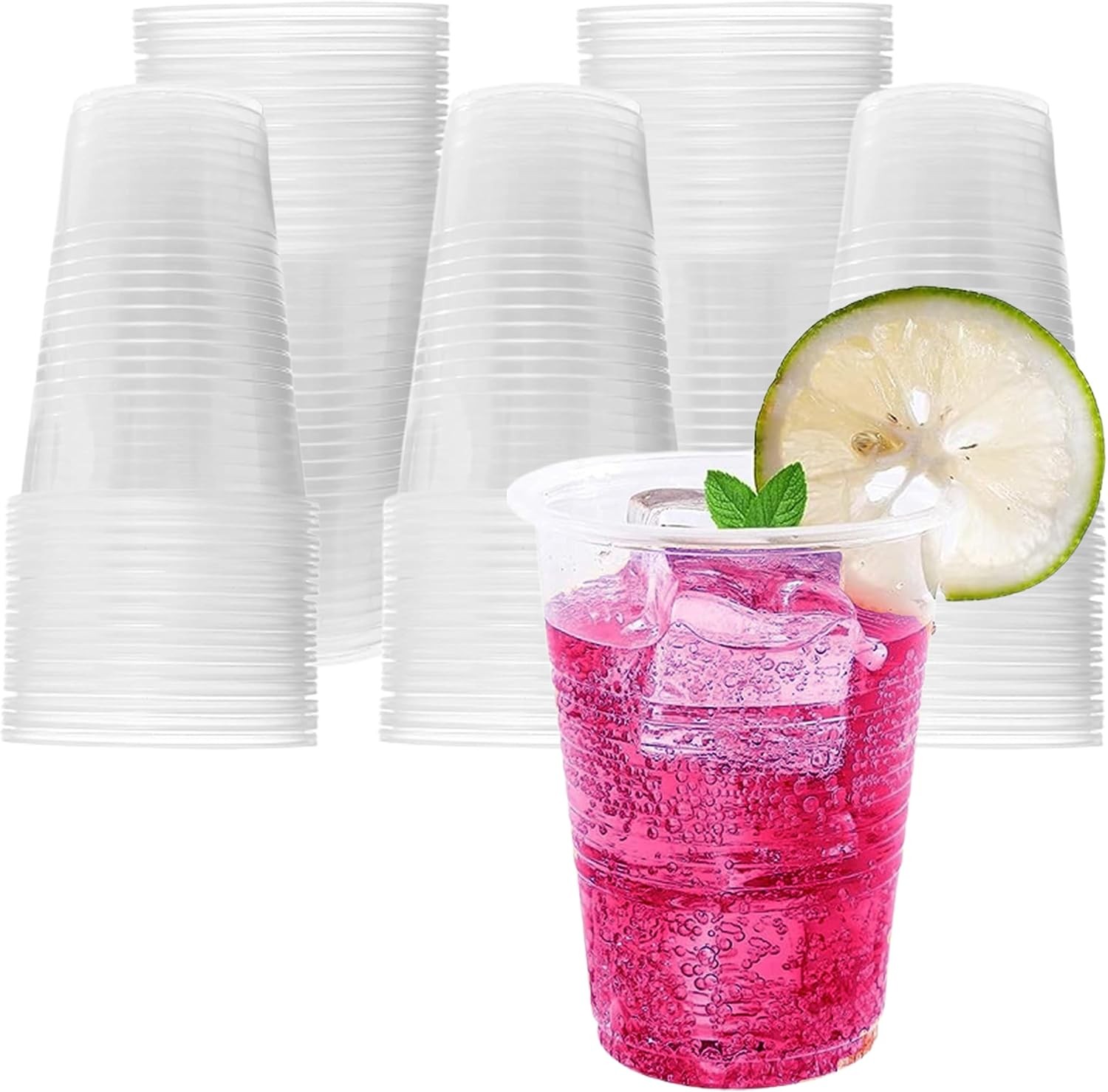 9oz Translucent Thin Wall Plastic Cold Cup- Pack of 100ct