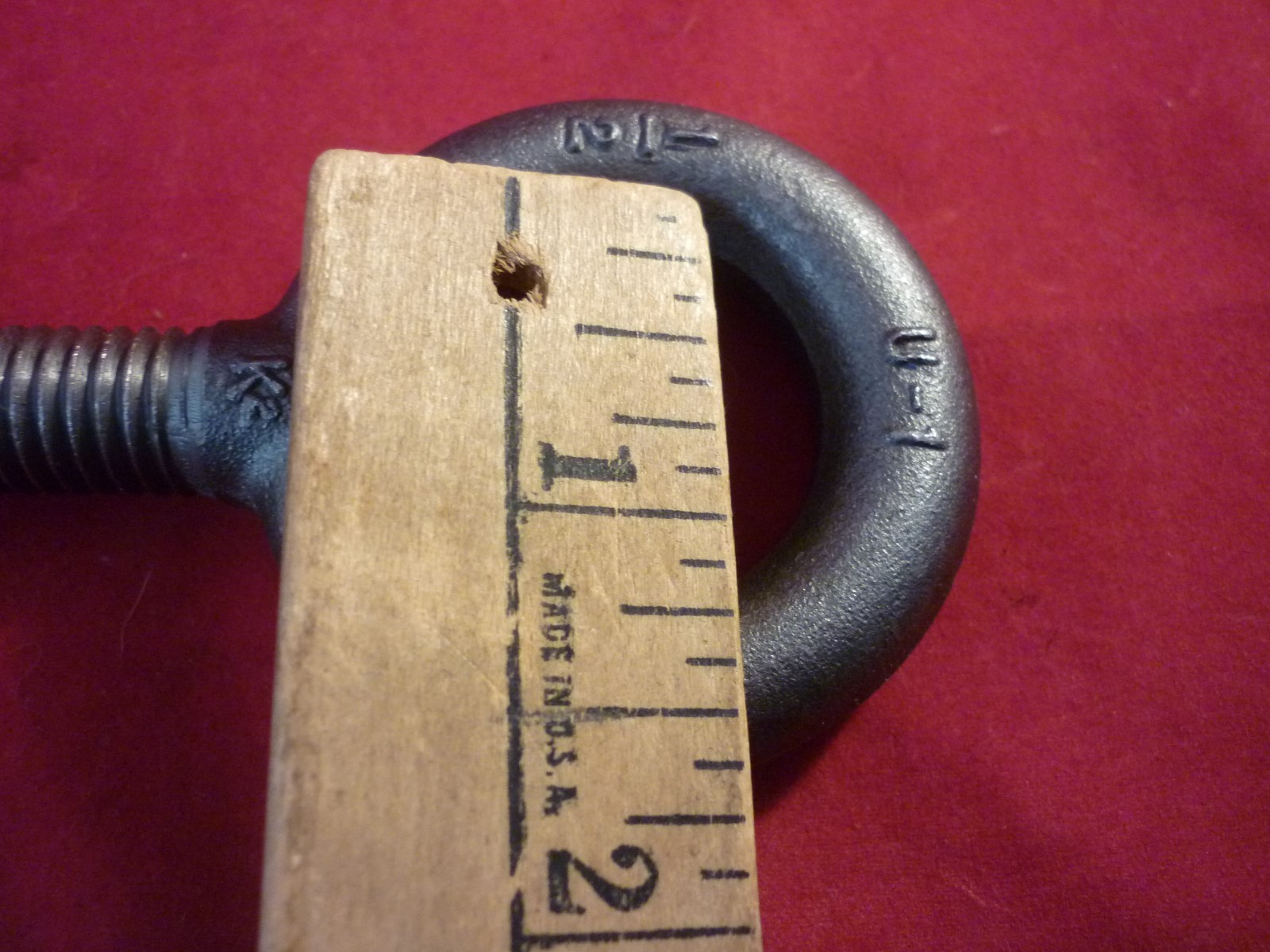 6 PIECES 1/2″ X 13 LIFTING EYE BOLTS WITH NUTS MADE IN USA