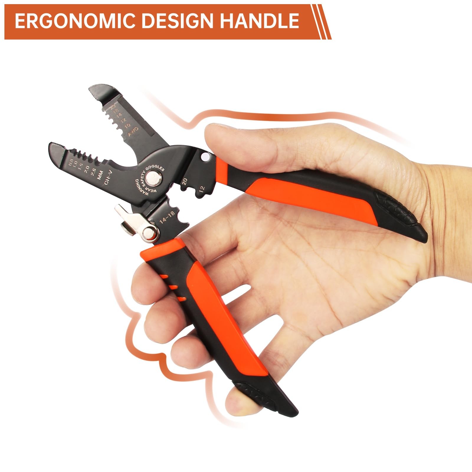 Wire Stripper, 3-rd Generation Wire Strippers or Crimping Tool, 5-IN-1 Wire Crim
