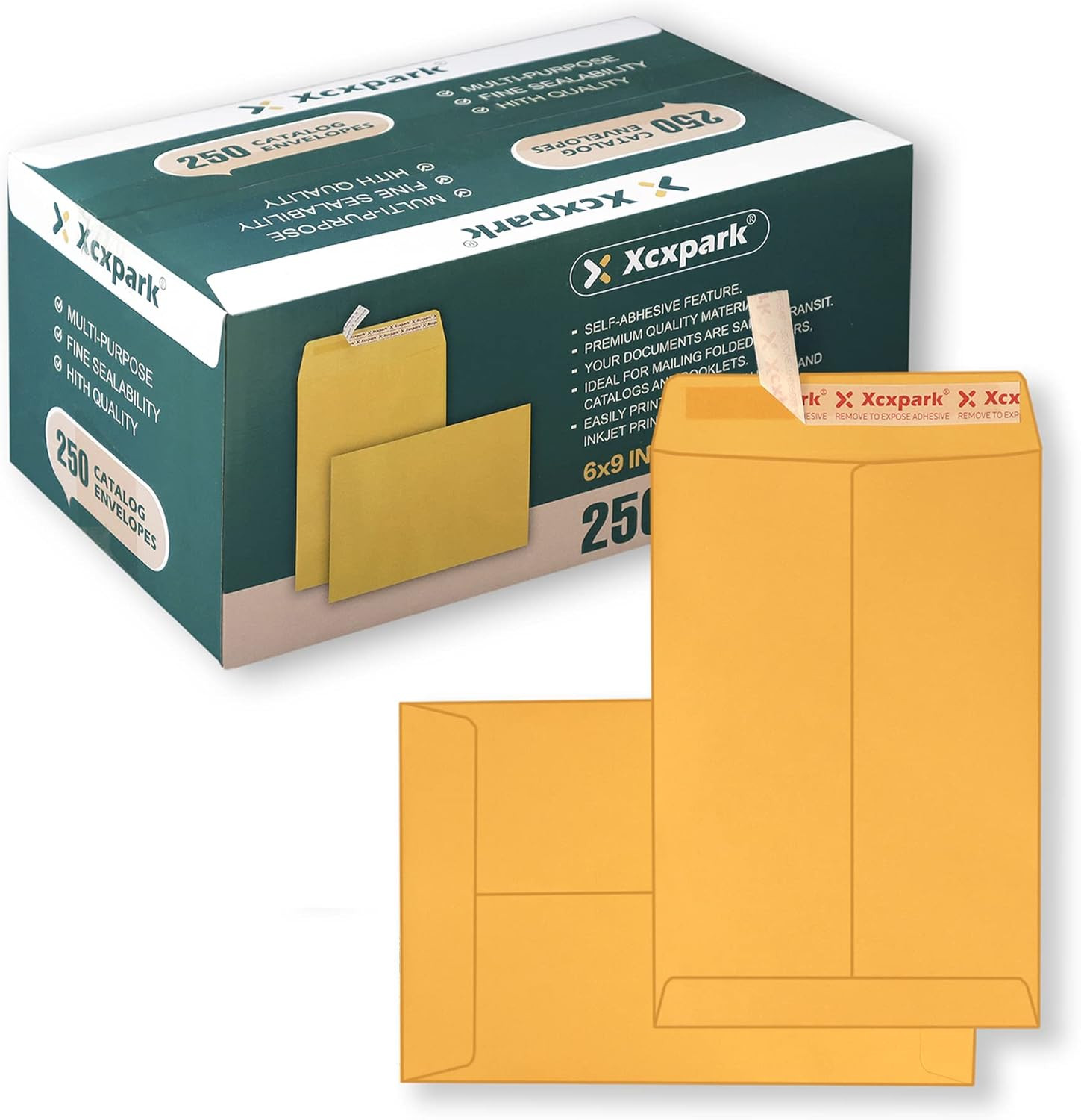 250 PCS 6X9 Inches Security Catalog Envelopes Printable Self Seal Envelopes, ant
