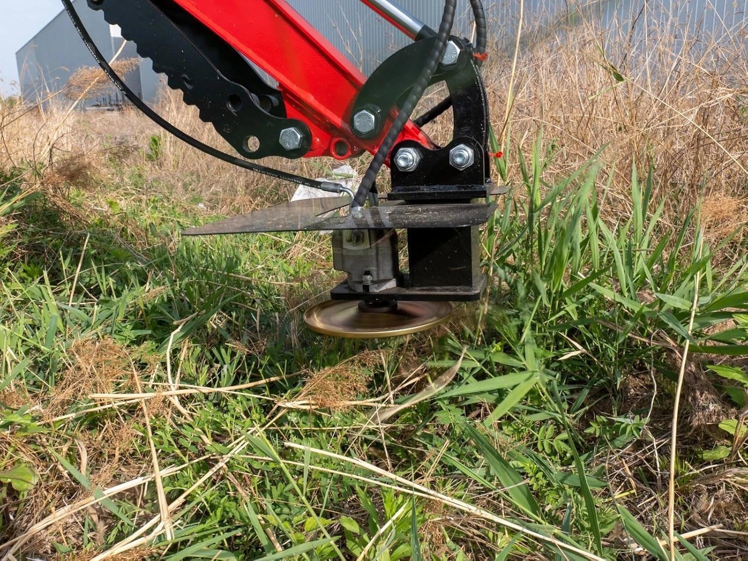Hydraulic Grass Cutter Mower Attachment For 1-1.5ton Mini Excavator Attachment