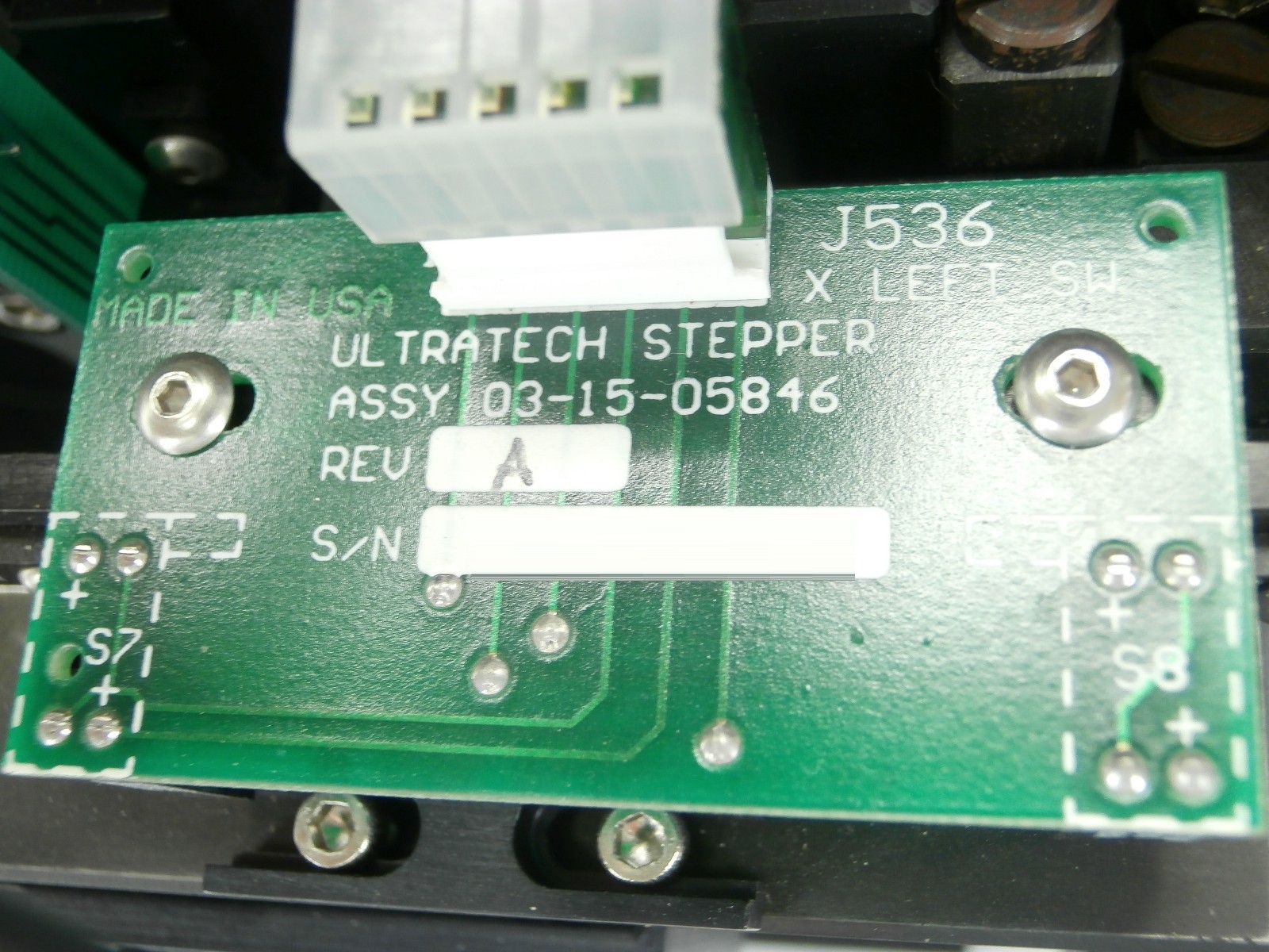 Ultratech Stepper 01-17-00006 Photomultiplier Lens Alignment Assembly 4700 Spare