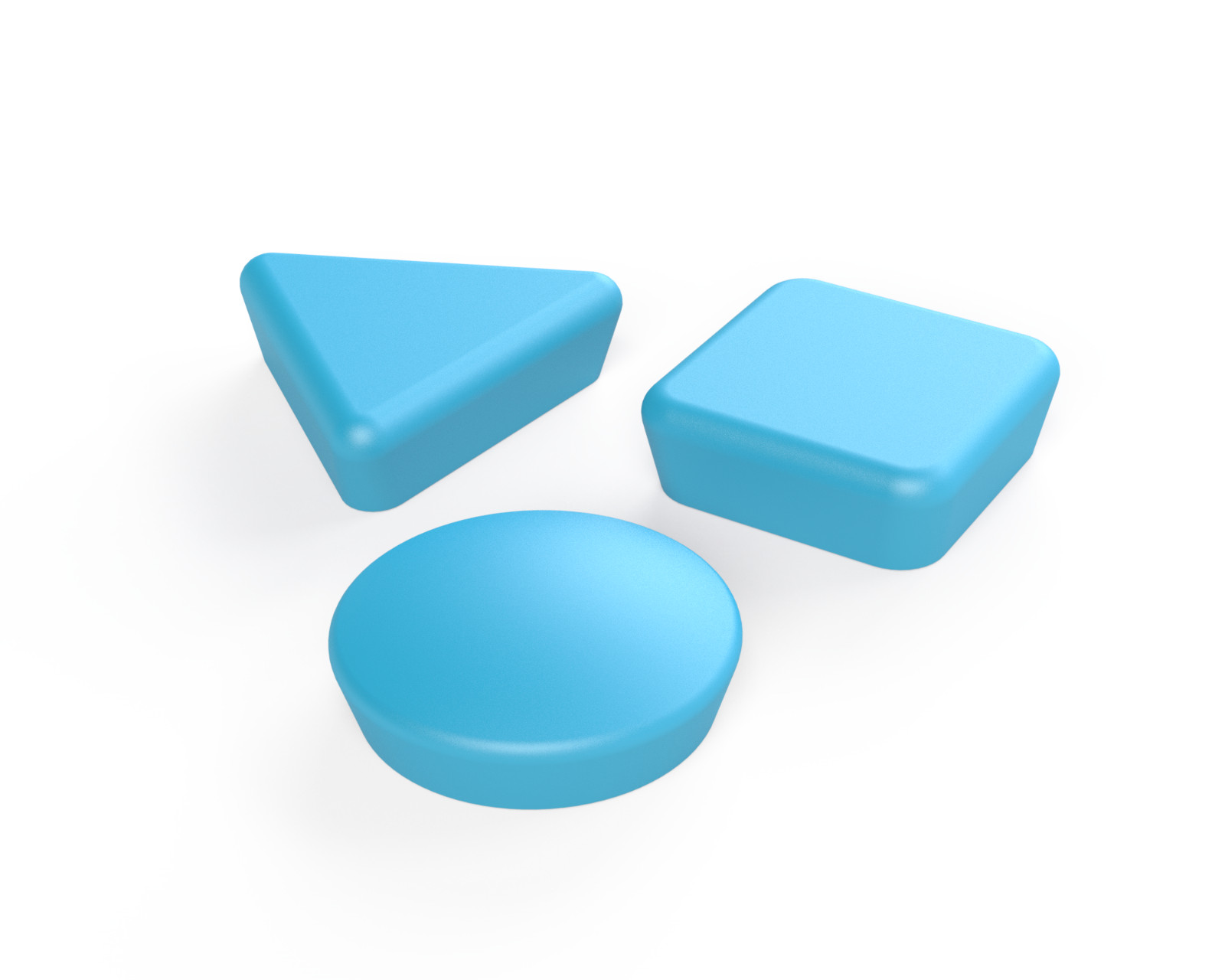 FLASH SALE! 6 Neodymium Glassboard/Whiteboard Magnets (Triangle, Circle, Square)