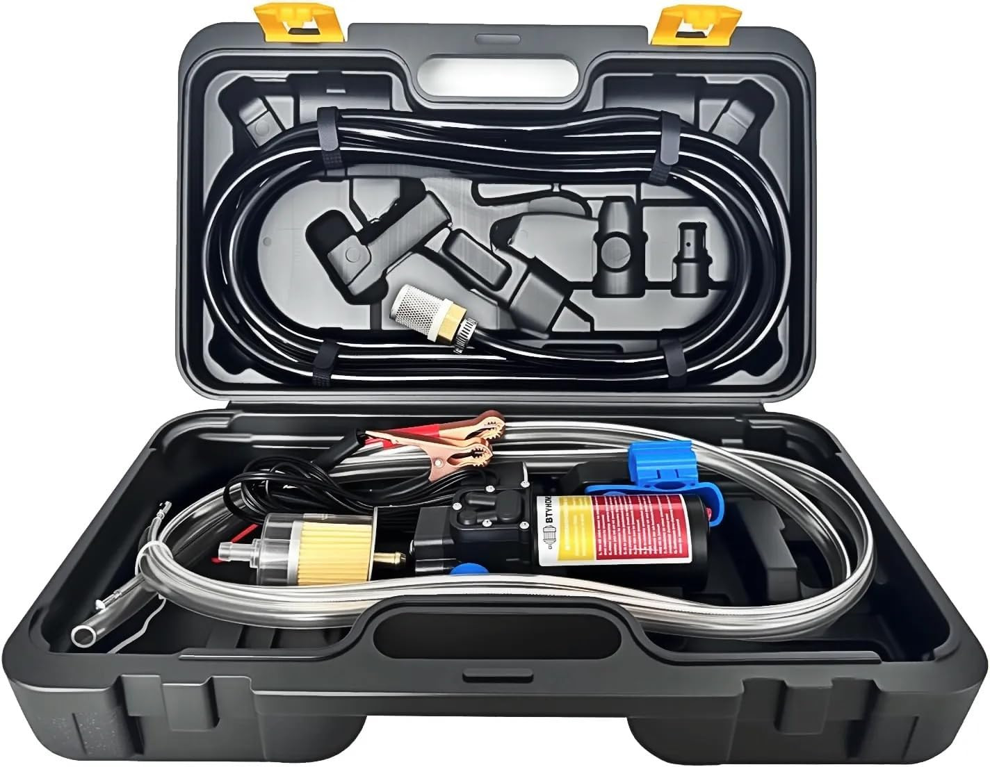 12V Fuel Transfer Pump Set Gasoline Transfer Pump Moves 85 Gallons of Gas or Die