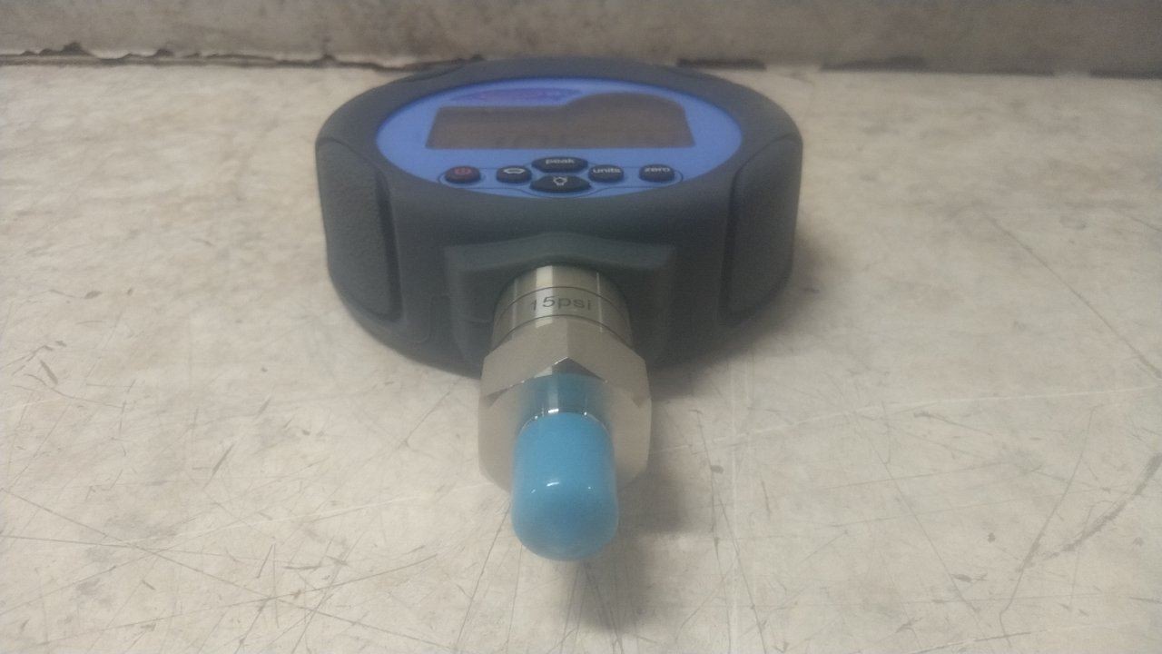 Additel ADT681-20-GP15-PSI-N 3.5 In Dial Size 0 to 15 PSI Digital Pressure Gauge