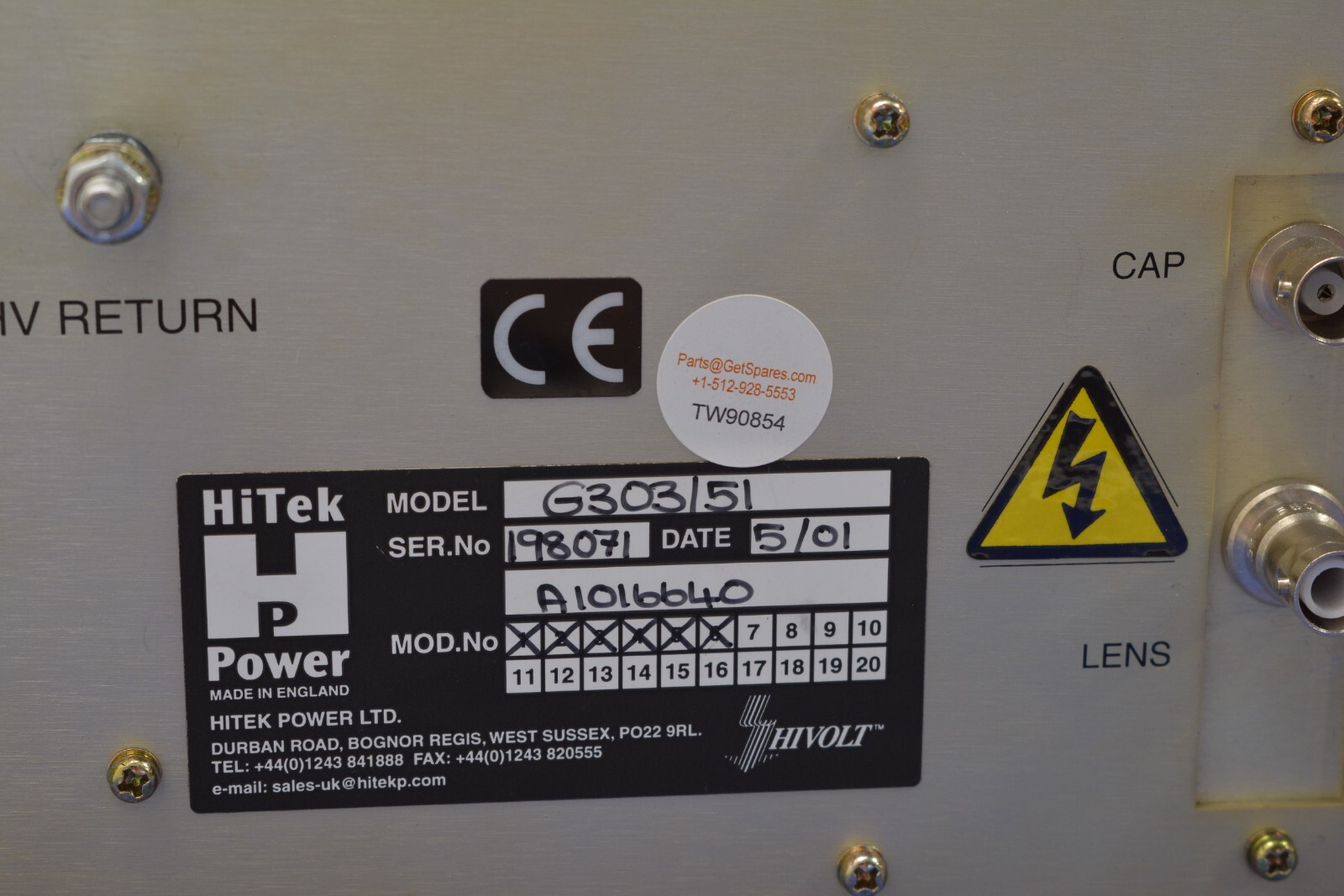 G303156 / POWER SUPPLY M2983 / HITEK POWER