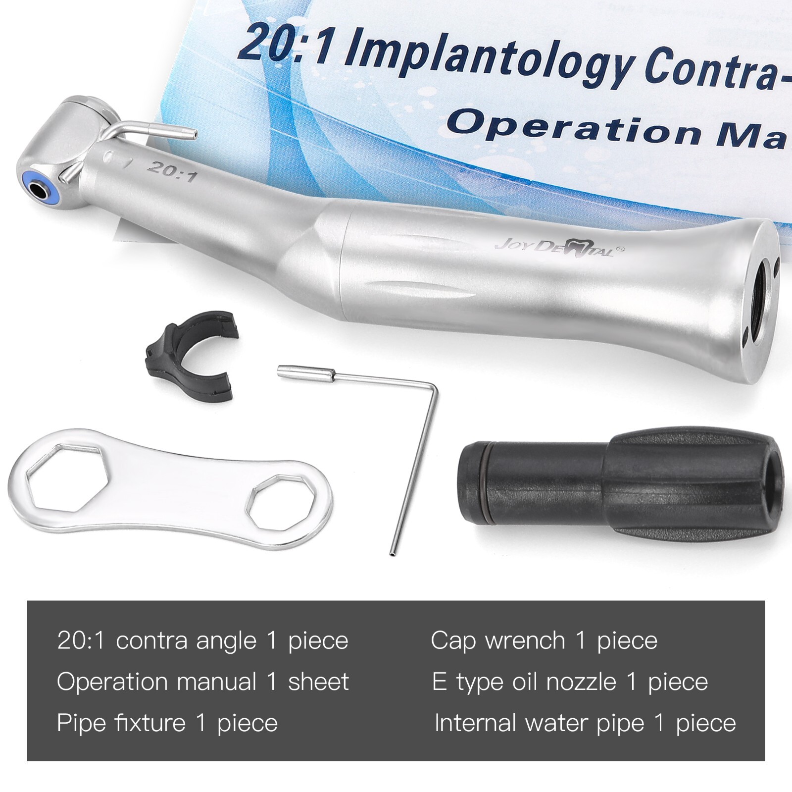 Dental 20:1 Implant Contra Angle Handpiece E-Type