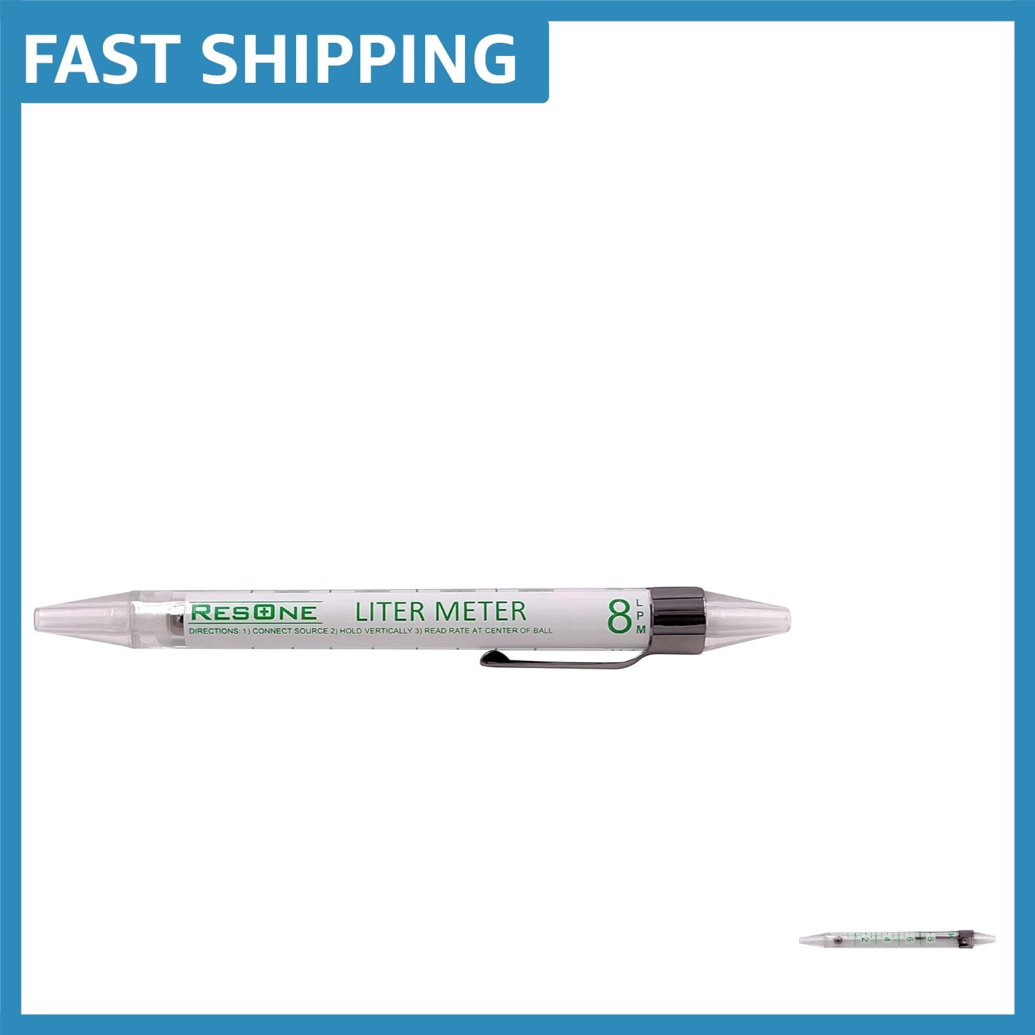 Effortless Oxygen Measurement: Compact Flow Meter Pen with 0.25 LPM Accuracy