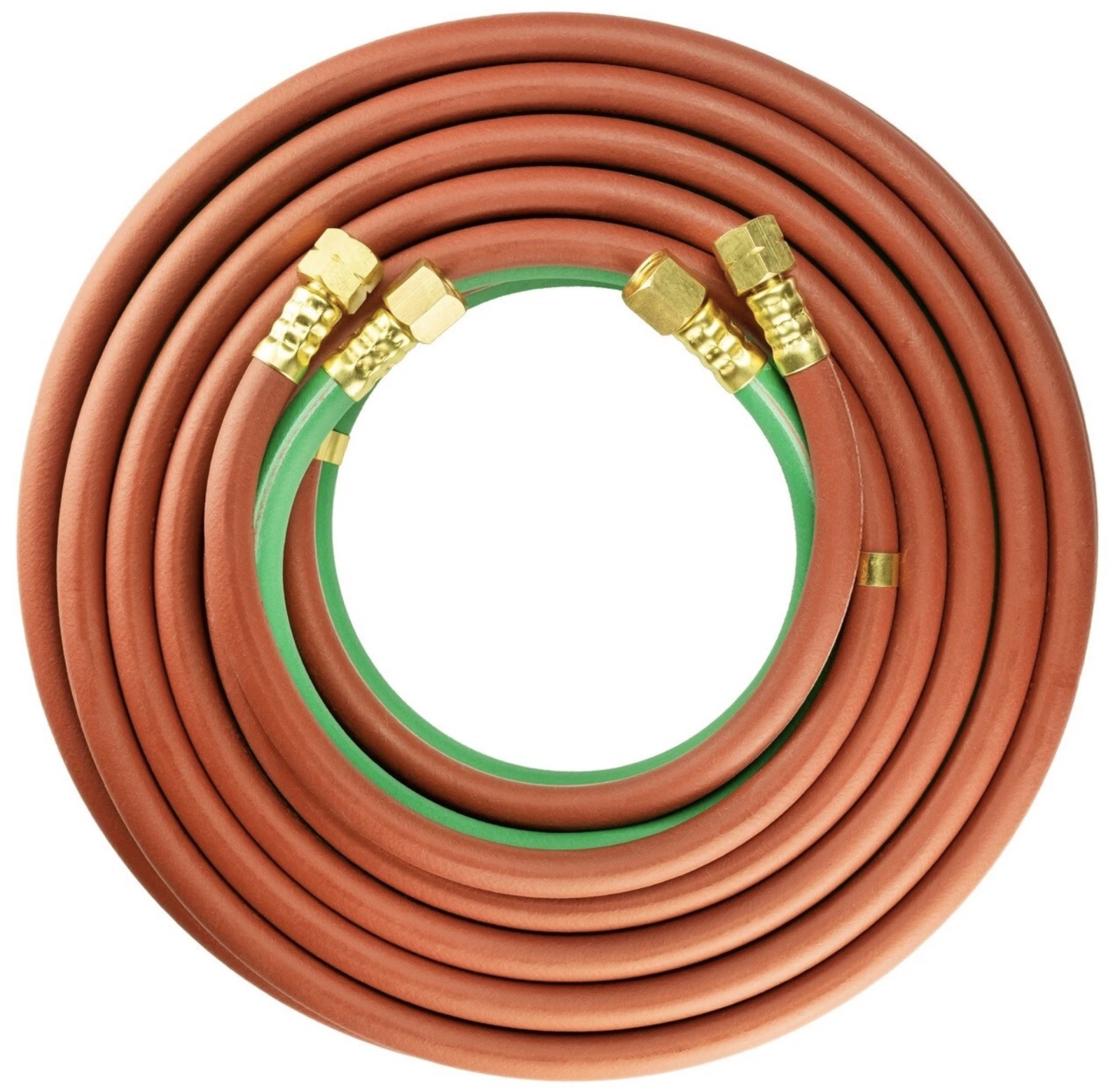 Oxy-Fuel Twin Welding Hose T Grade 1/4″ ID, 25FT B B 9/16-18 Size Fittings