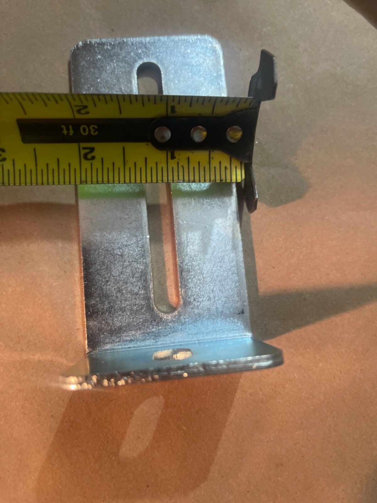 25 pcs B-BRACKET-SMALL ZINC PLATED PART# L bracket 4” – 1 1/2” slotted hole