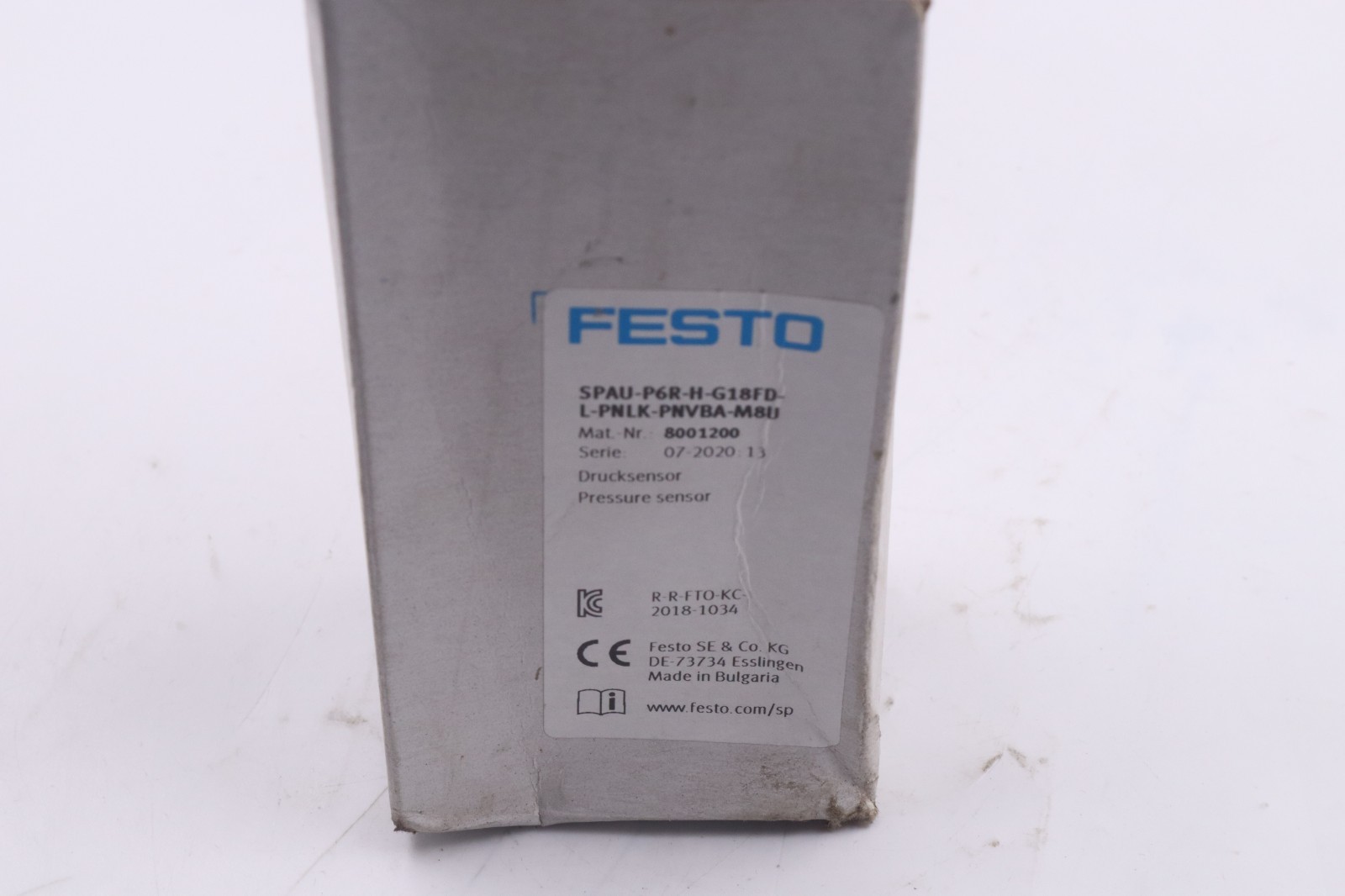 FESTO SPAU-P6R-H-G18FD-L-PNLK-PNVBA-M8U MADE IN BULGARIA