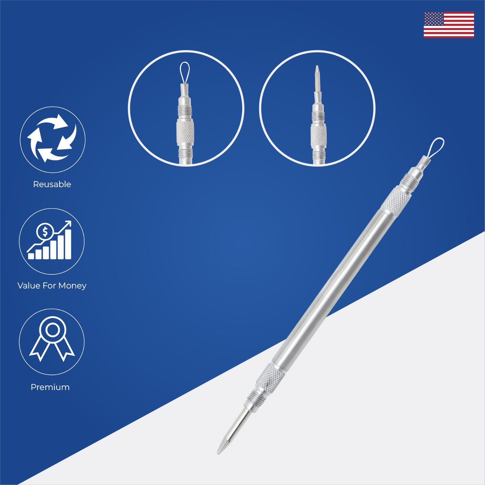 Foreign Body Eye Magnet with Loop 14 cm Stainless Steel Ophthalmic Instruments