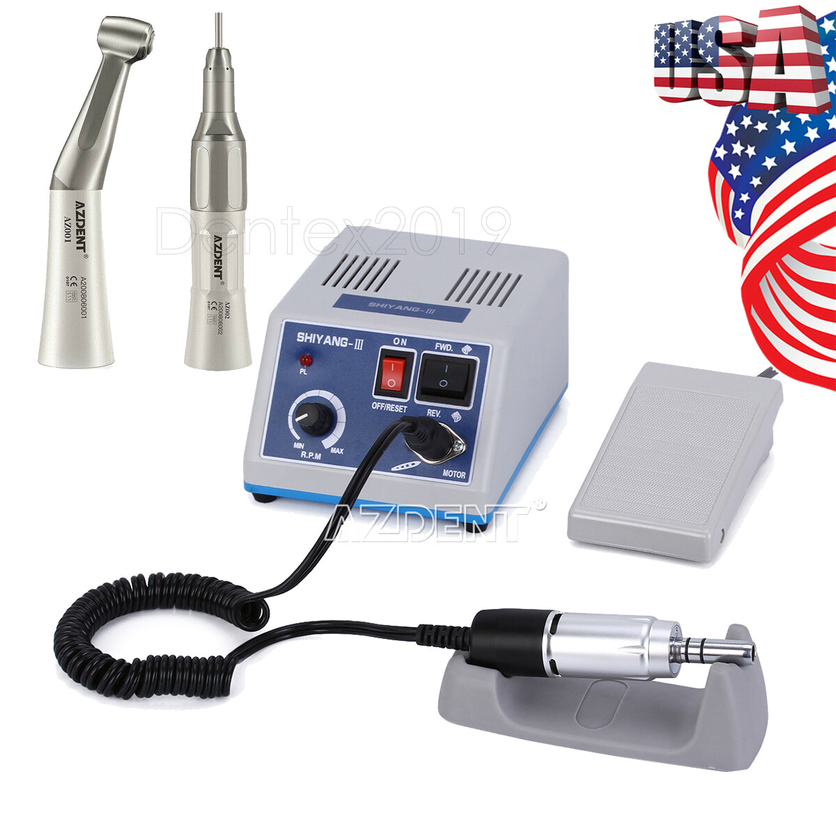 USA Dental Lab Marathon Electric Micromotor Polishing Kit N3 & 35K RPM Handpiece