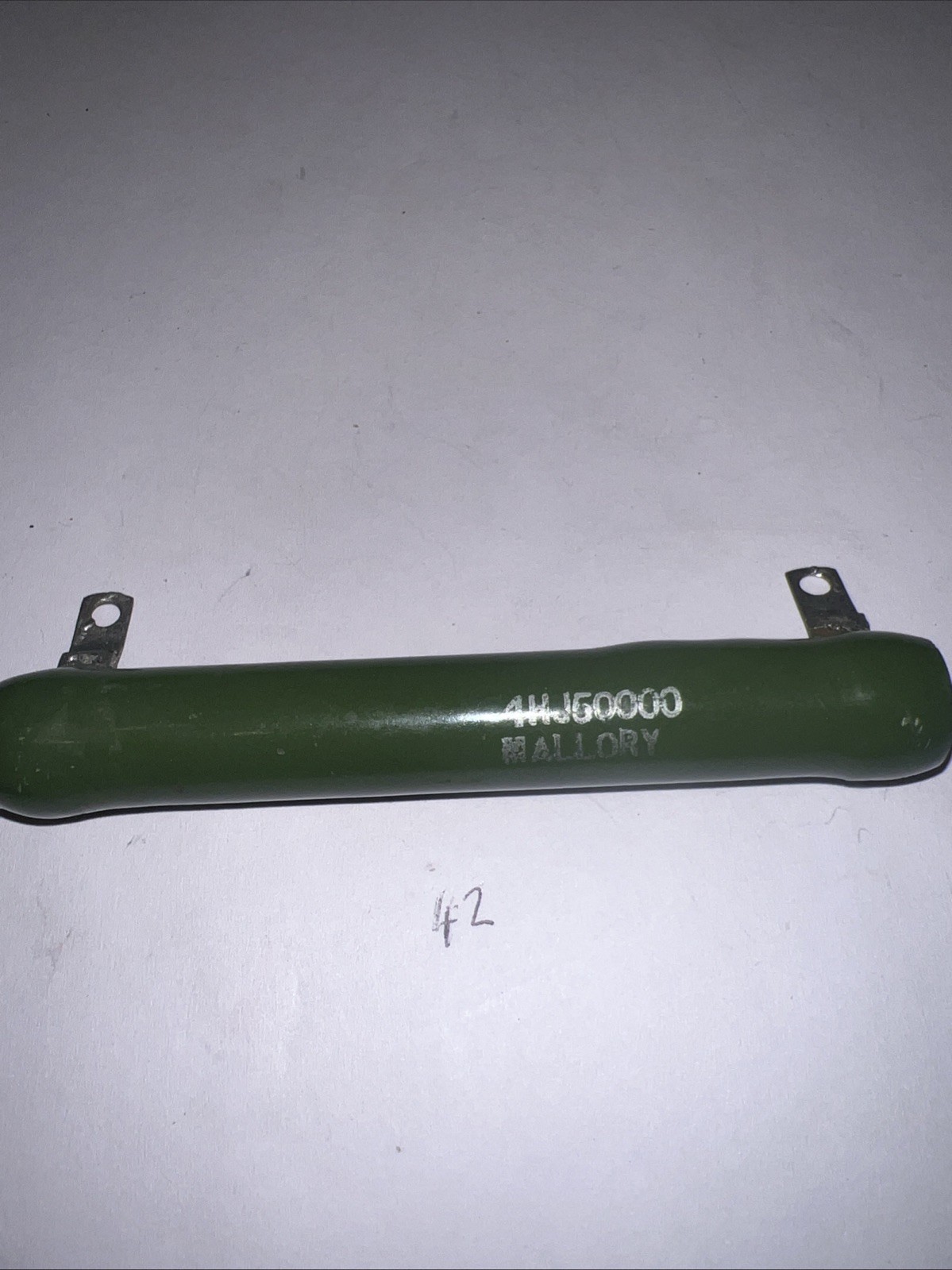 50,000 Ohm 40 Watt Ceramic Wirewound resistor 5% ￼ Tolerance By Mallory 4HJ50000