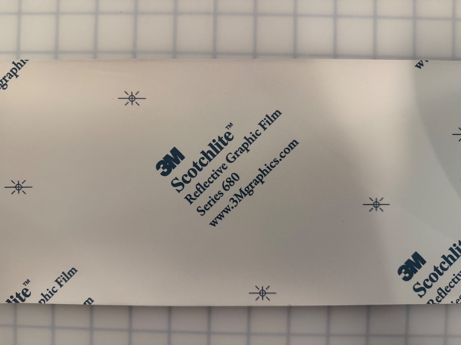 6″ White Reflective Tape 3M 680 Type 1 Engineer Grade Reflects White Scotchlite