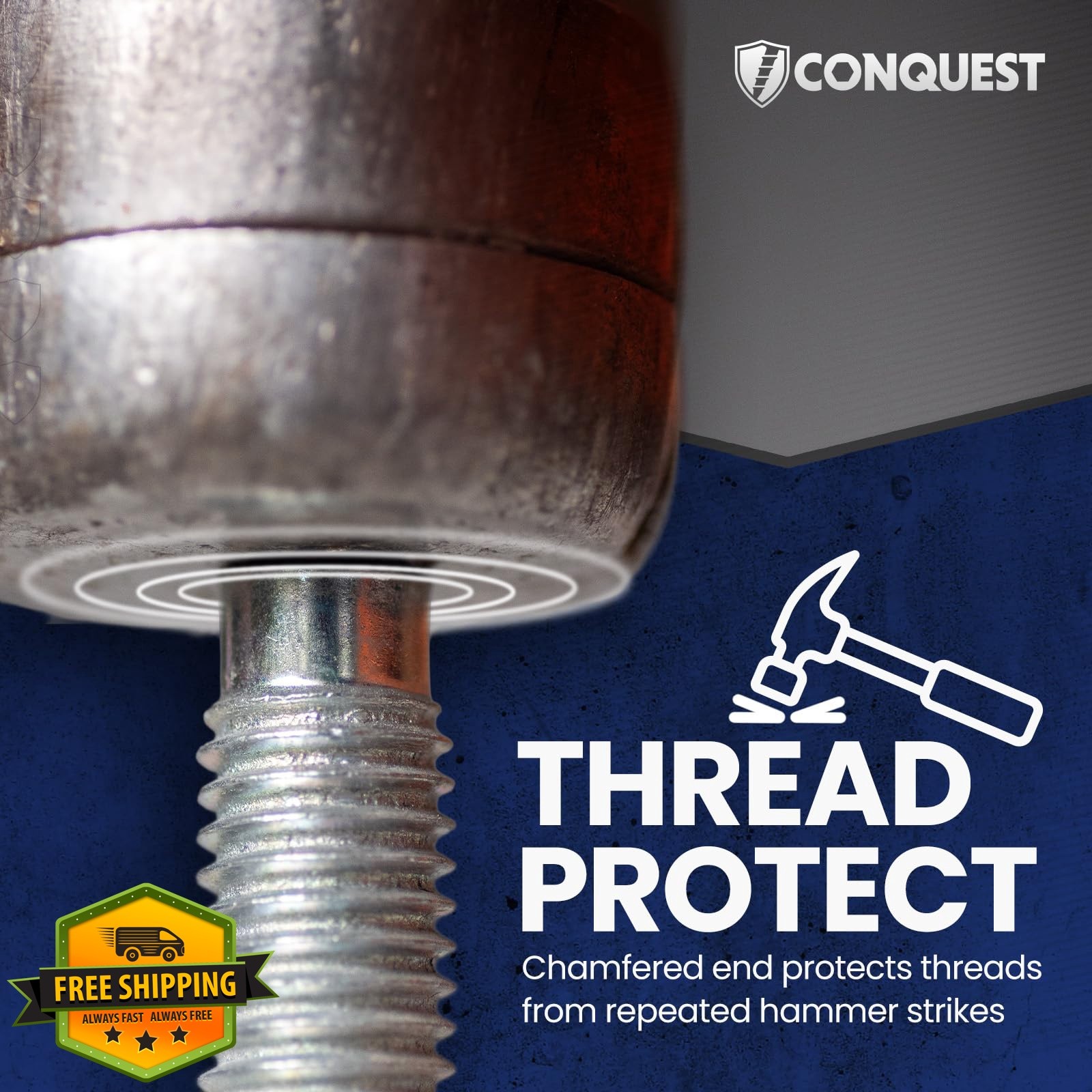 Conquest 25pk 1/2″ x 4-1/2″ Wedge Anchors