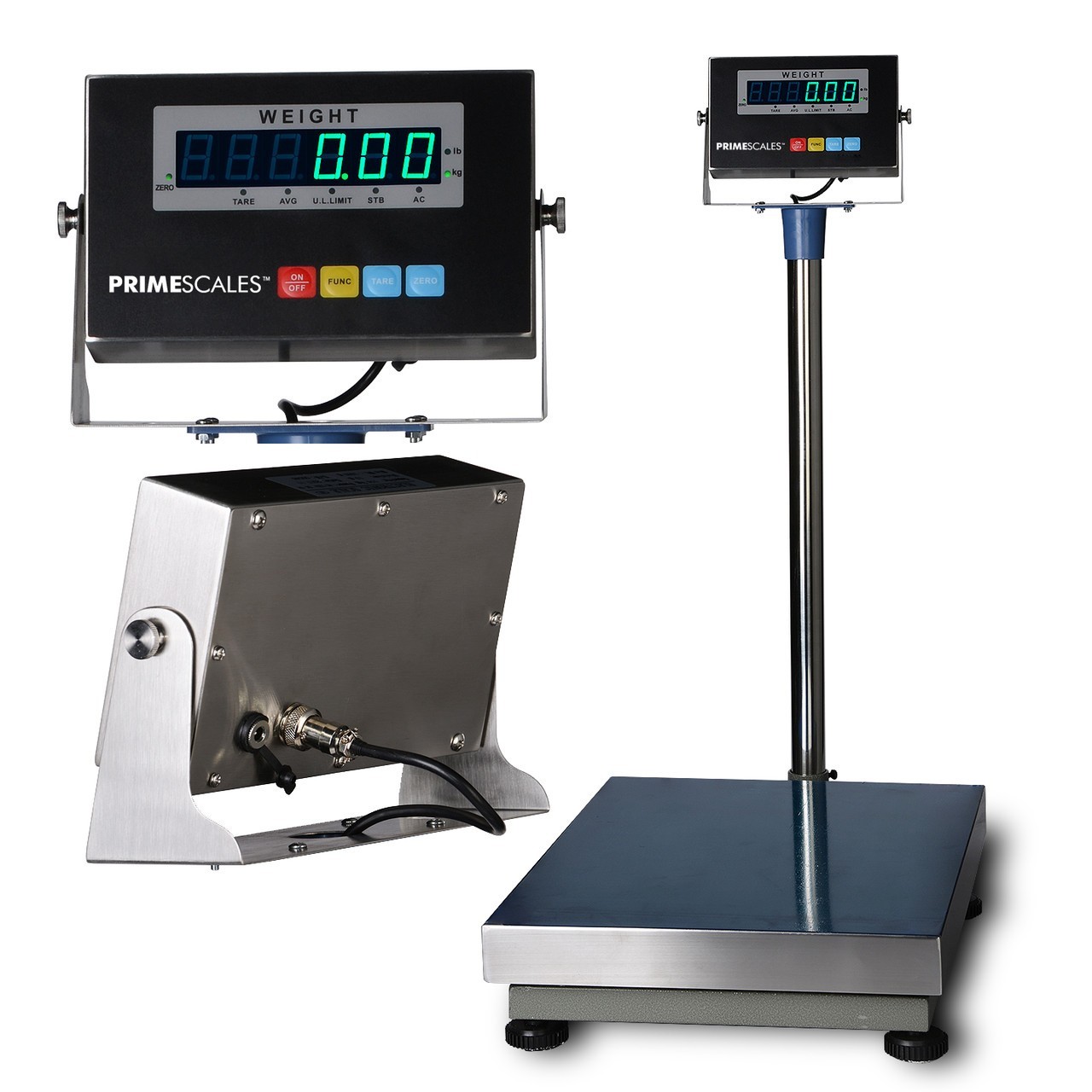 BizAutom 800lb x 0.05lb Digital Bench Scale 16″x20″ SS Platform Indicator
