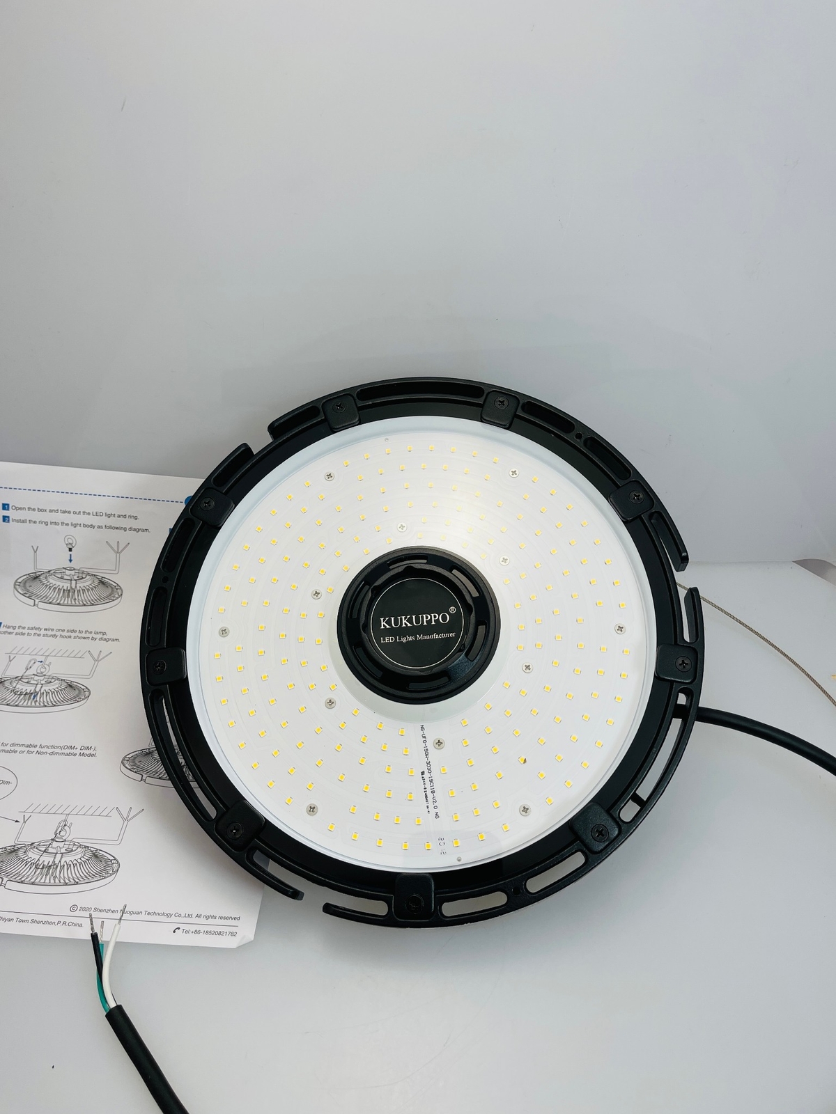 LED High Bay Light 150W UL/CE Certified 22,500LM 5000K High Bay LED Shop Light,