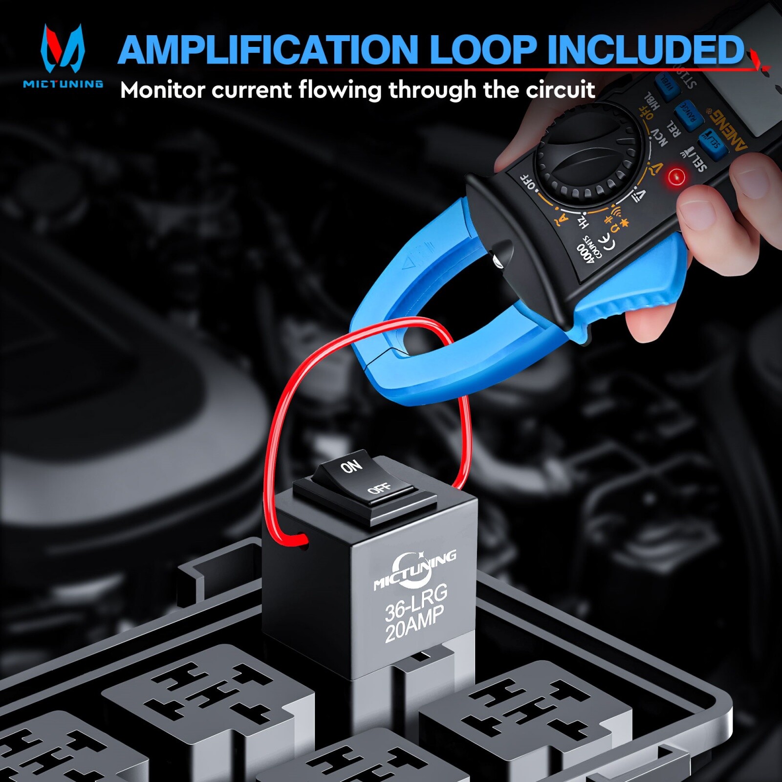 1 Set 9038A Relay Bypass Switch with Amp Loop Relay Tester Diagnostic Scan Tool