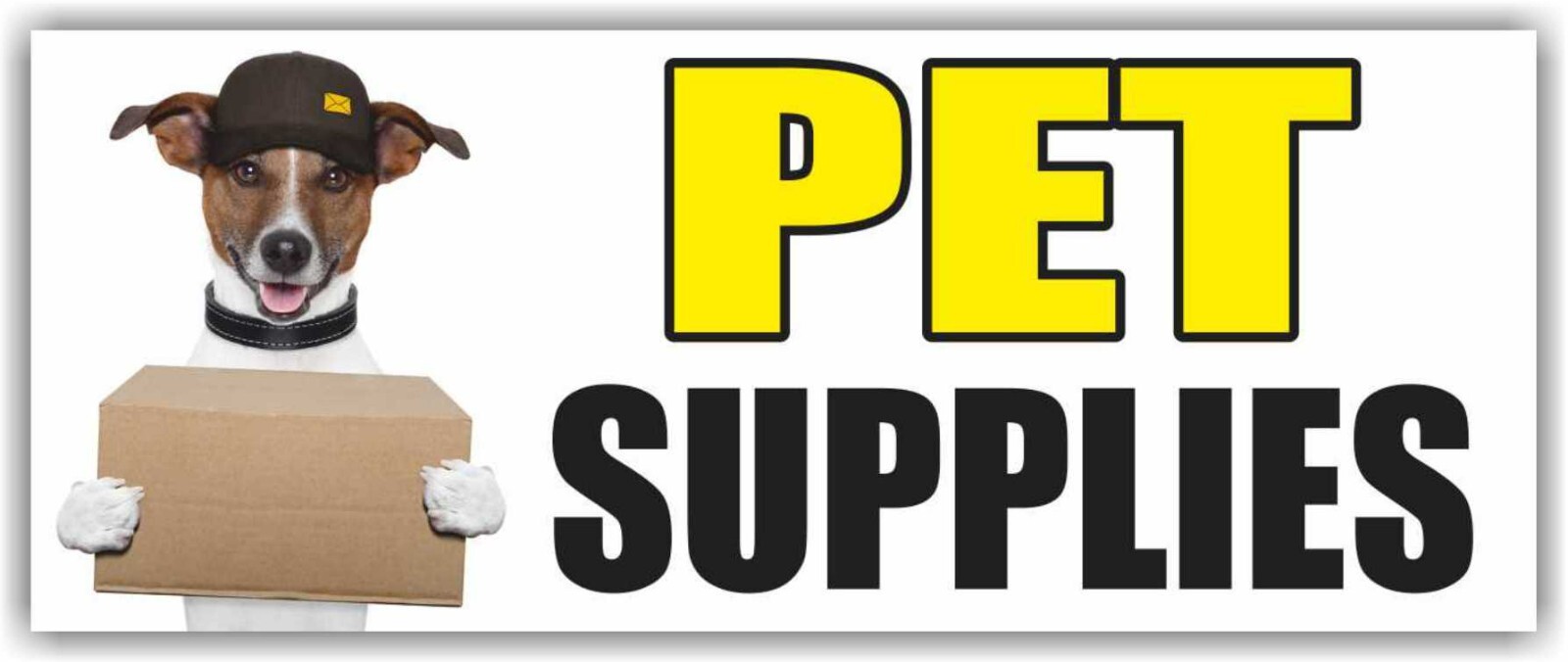 PET SUPPLIES Advertising Banner Vinyl Mesh Sign dog vets cut animal cat shop
