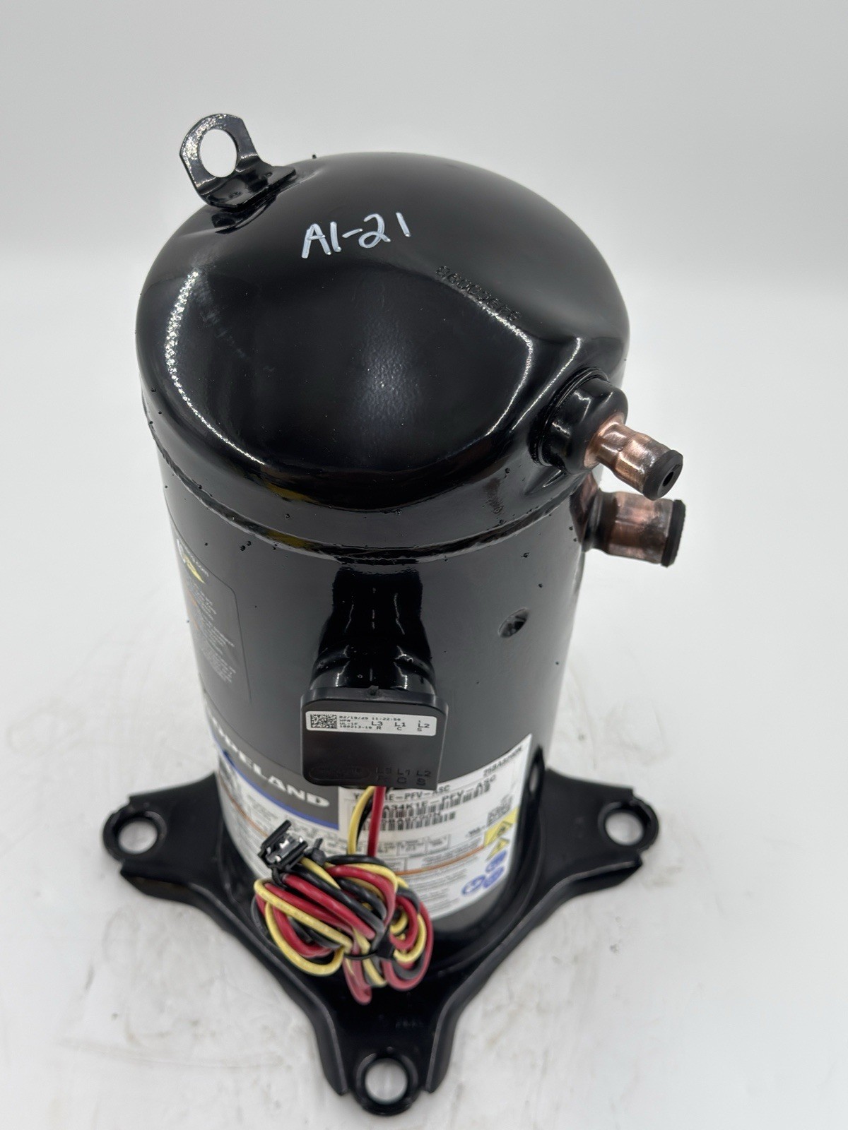 Copeland Scroll Compressor YA34K1E-PFV-ASC 230V 1 PH 60 Hz Tested #A1-21