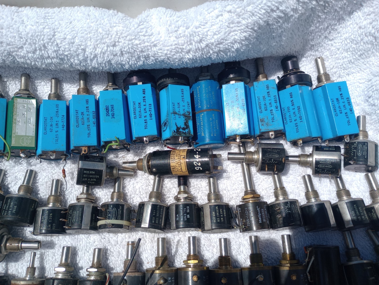Bulk Lot of Vintage HeliPOT Potentiometer Mixed Makes & Models RADIO. SCOPES