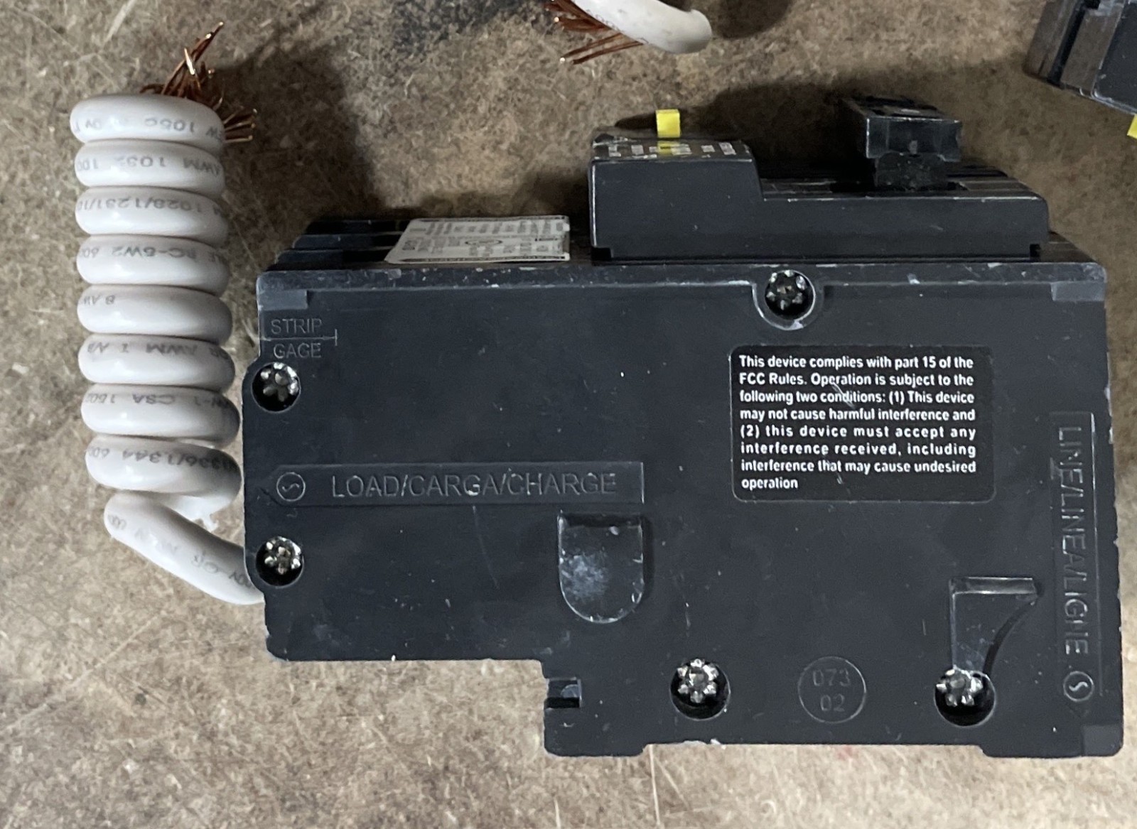 Square D HOM240GFI Homeline 40A, 2 Pole, 120/240VAC Mini Circuit Breaker