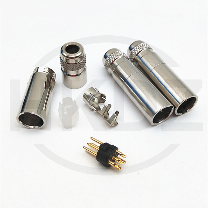 Mini XLR Connector 3 4 5 6 7 Pin Male Female Panel Plug Socket Microphone Audio