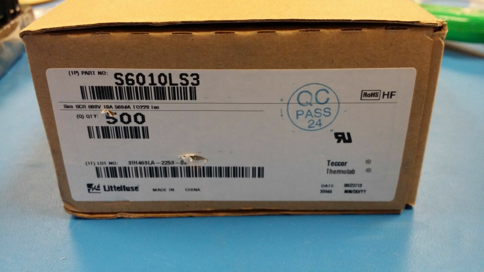 (5PCS) S6010LS3 SenSCR 600V10A 500µA TO220