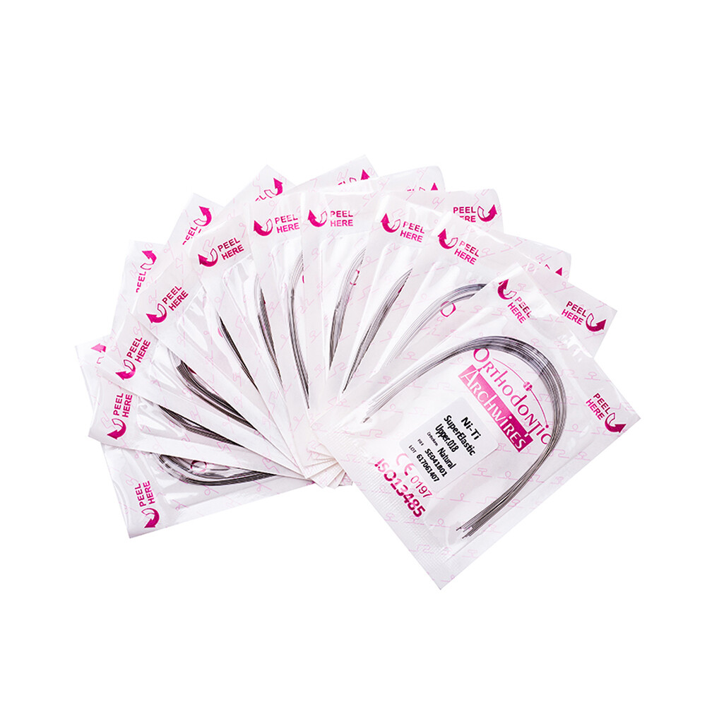 10Pk Dental Ortho Super Elastic Niti Arch Wires Round Upper/Lower Brace Archwire