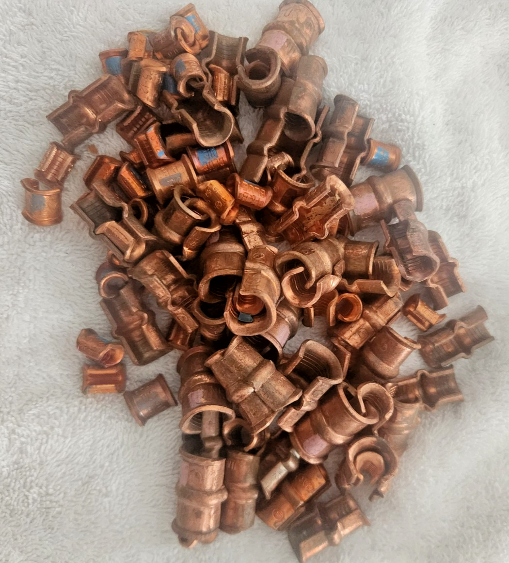 NEW Assortment Thomas & Betts Copper C Tap Connectors PInk Brown Blue Gray