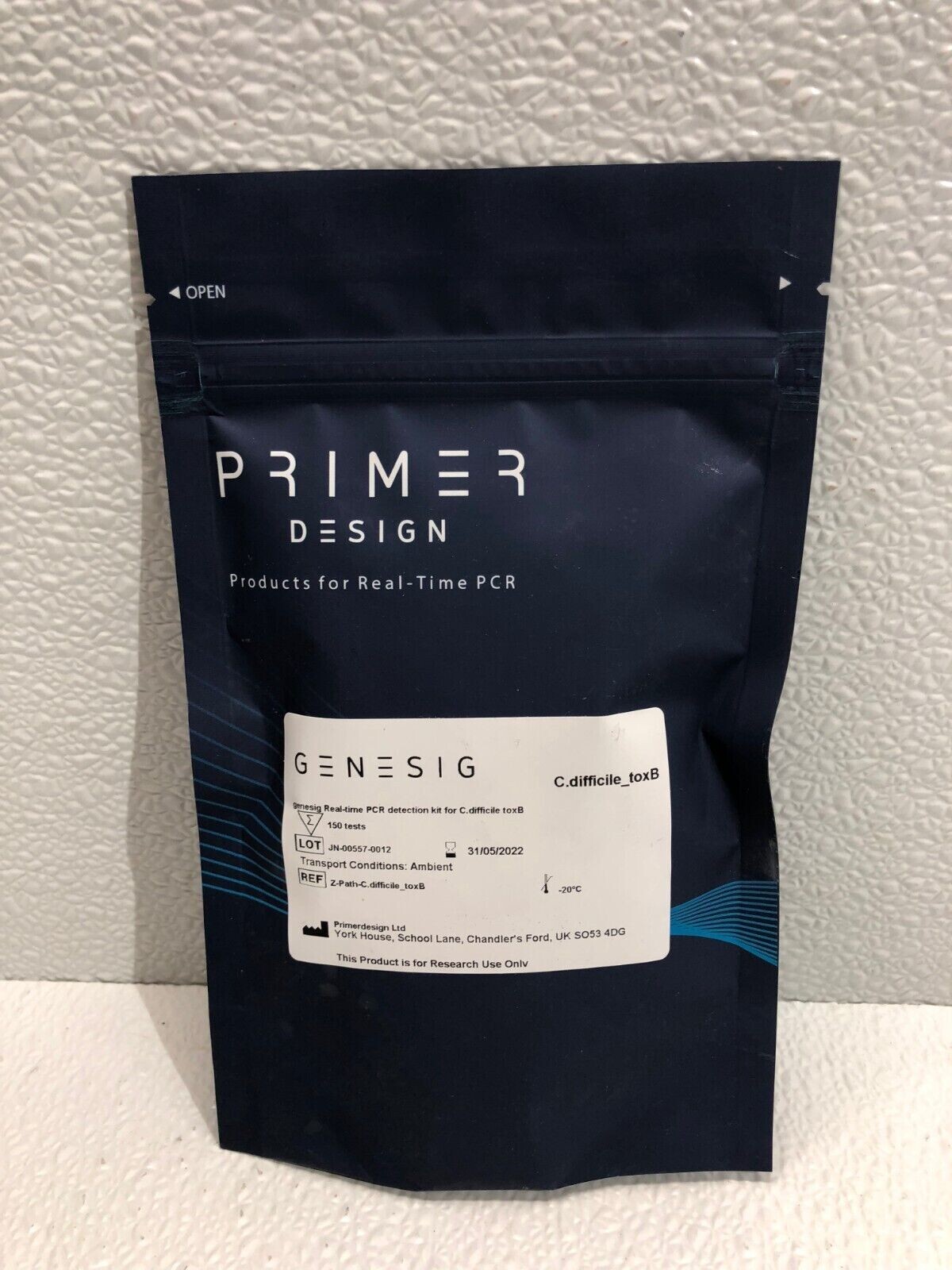 Primer Design Genesig Real-Time PCR Detection Kit REF Z-Path C. Difficile toxB