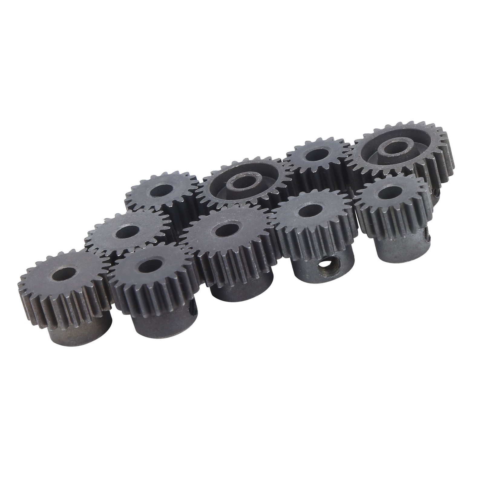 10Pcs/Set 16T‑25T 7075 48P Steel RC Car Motor Gear Pinion For 1/8 1/10 Brushless