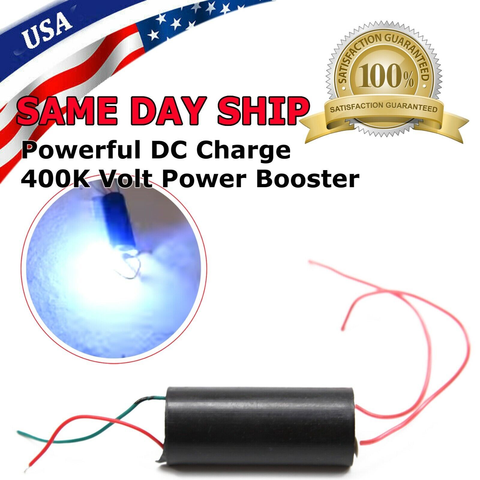 2Pcs DC 3v-6v to 400kV 400000V Boost Step-up Power Module High-voltage Generator