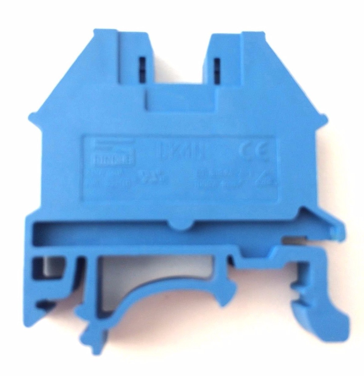 DIN Rail Terminal Blocks 40 Quantity DK4N-BL Blue Dinkle 10 AWG Gauge 30A 600V