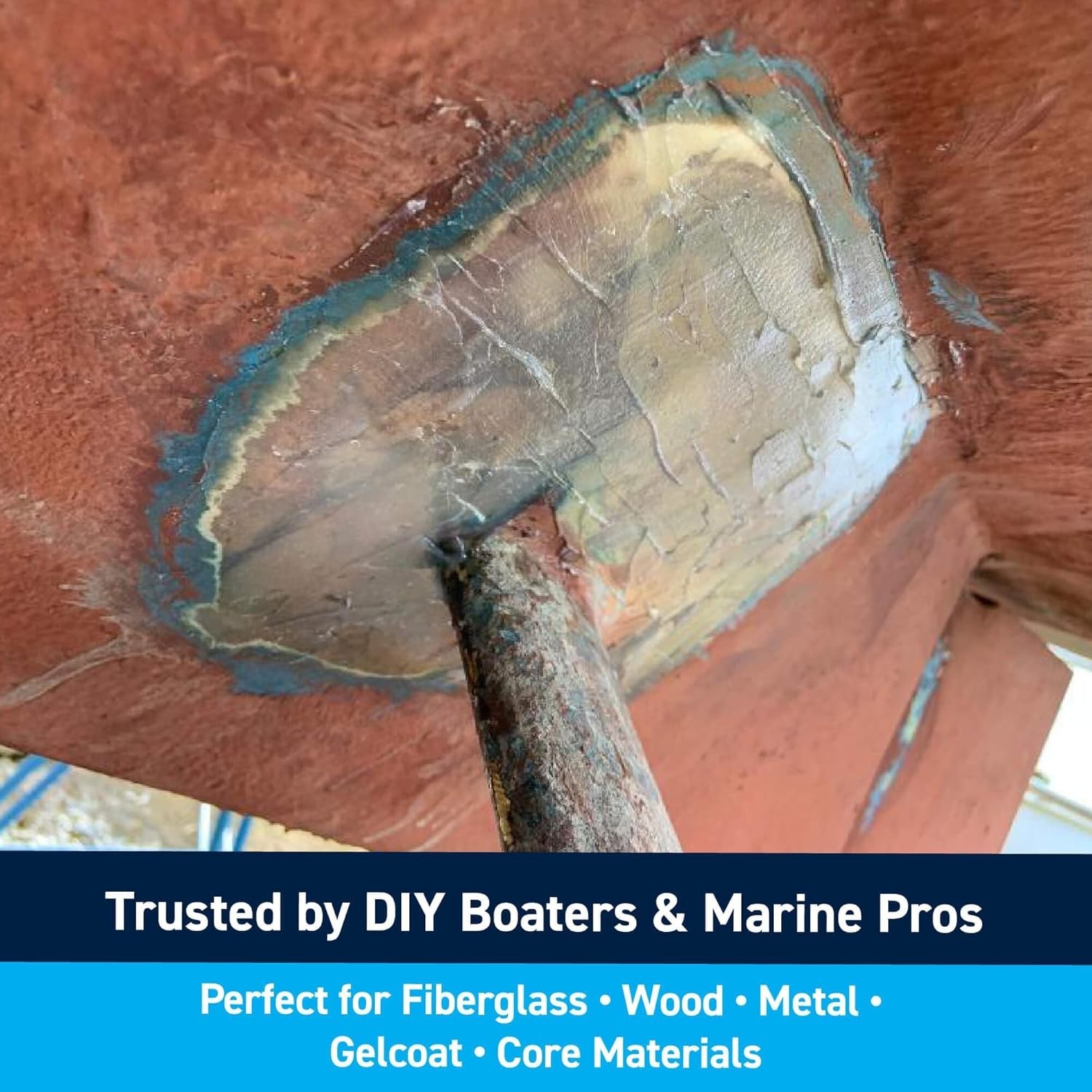 Versatile Fiber Reinforced Putty – 32oz for Marine, Auto, and Home Repair Needs