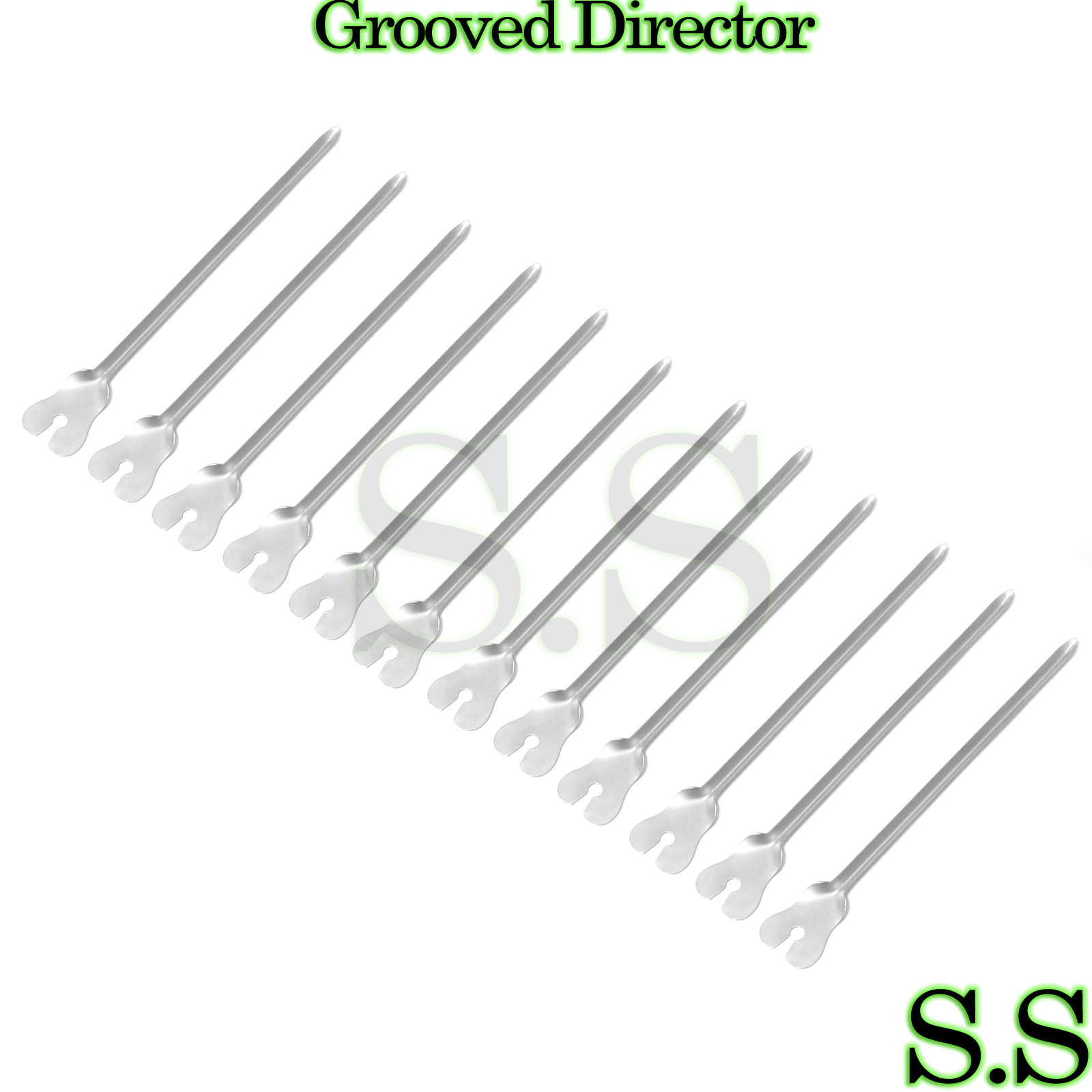 12 Grooved Director With Tongue Tie & Probe 6″ 15.2cm